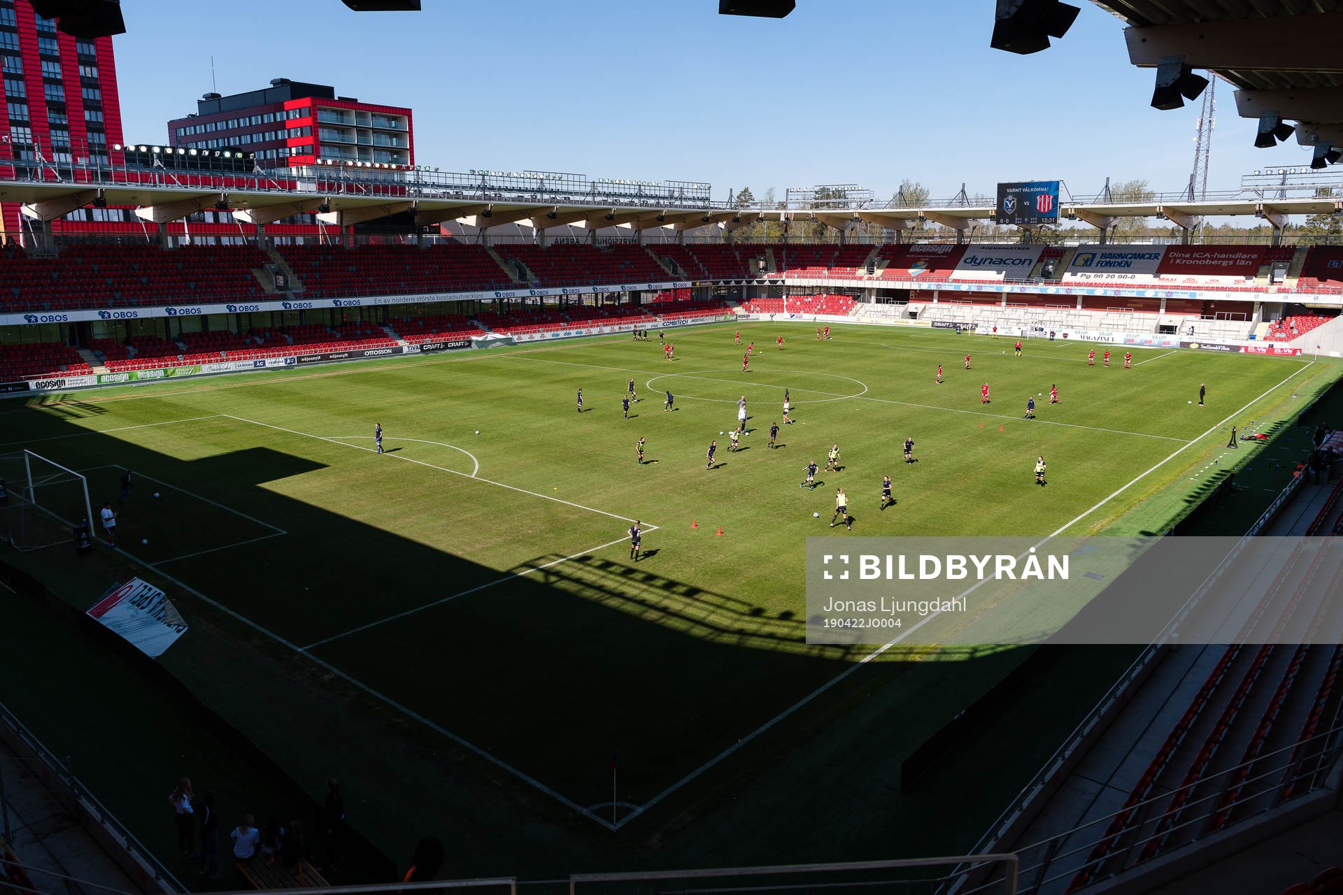 Generell interiör vy från Myresjöhus arena före