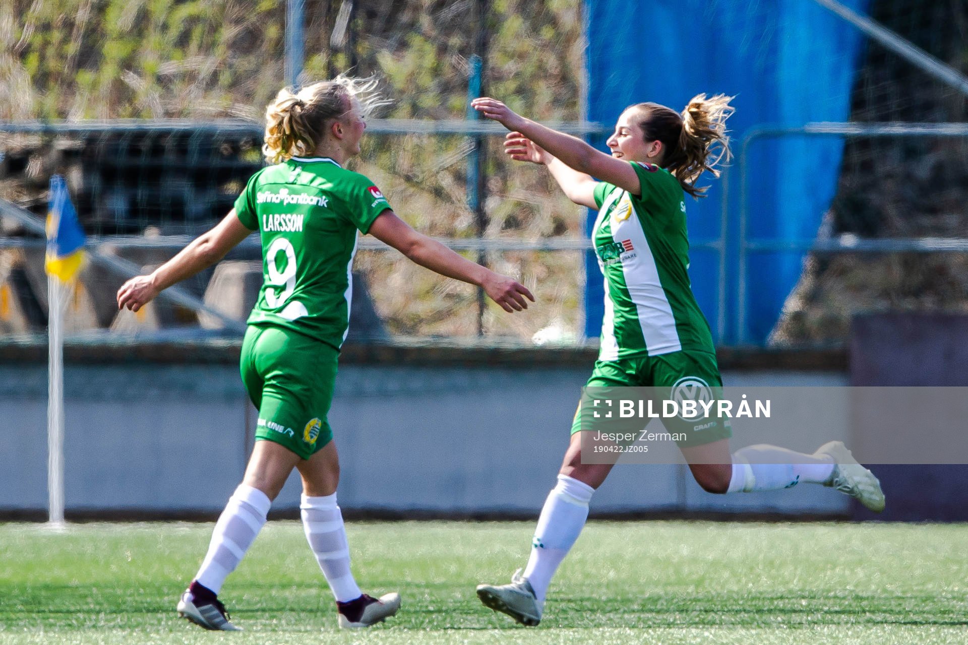 Hammarbys Astrid Larsson jublar