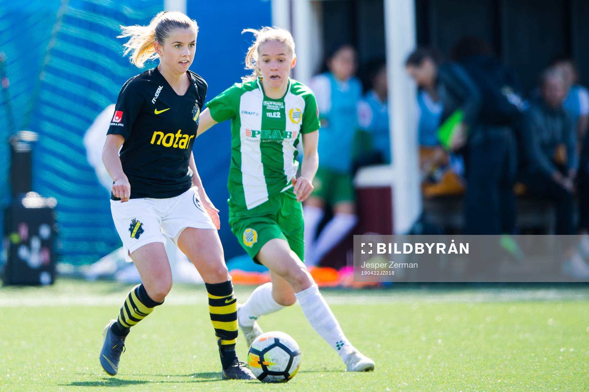 s Emma Danielsson och Hammarbys Hanna Lundkvist