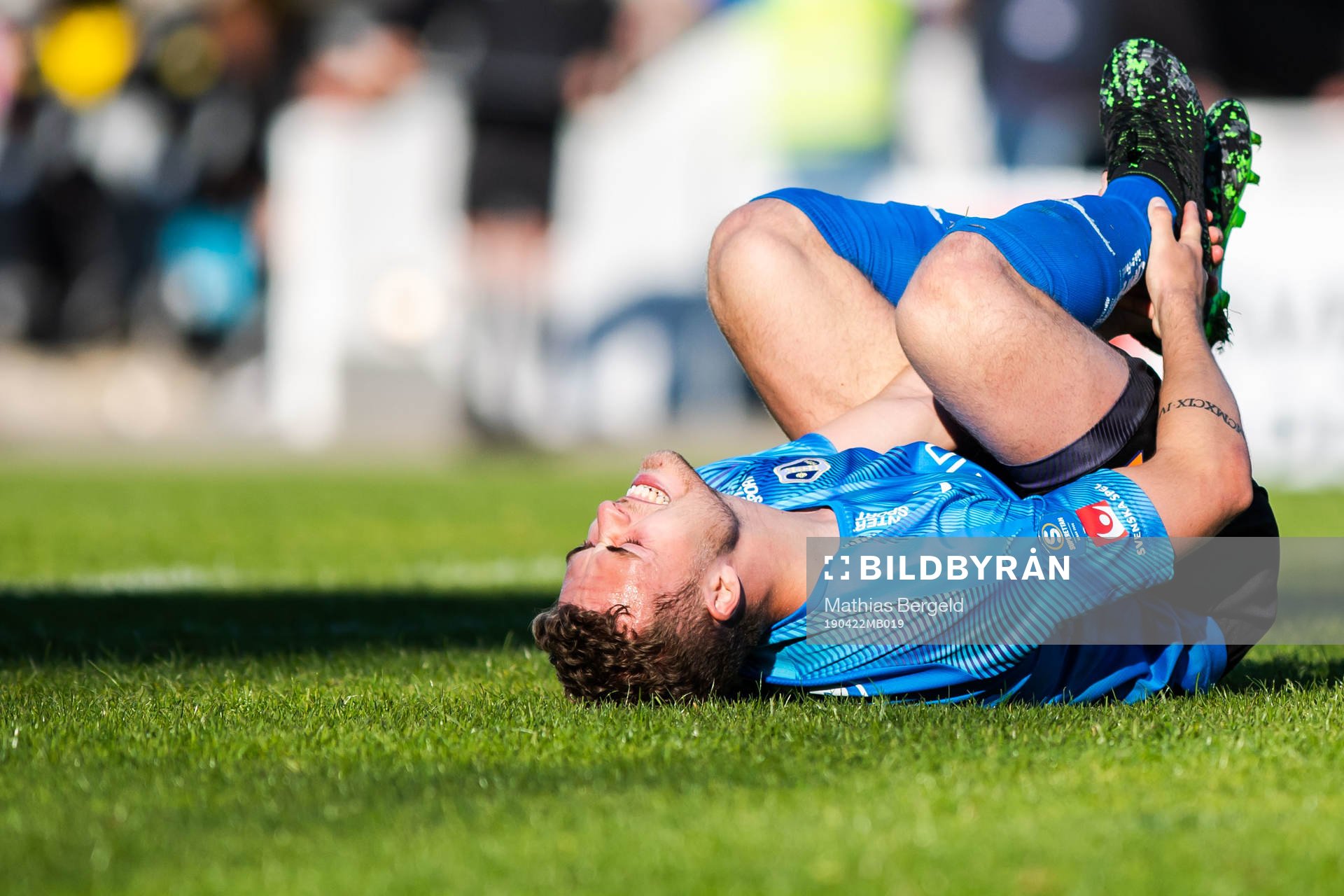 Halmstads Gabriel Gudmundsson har ont