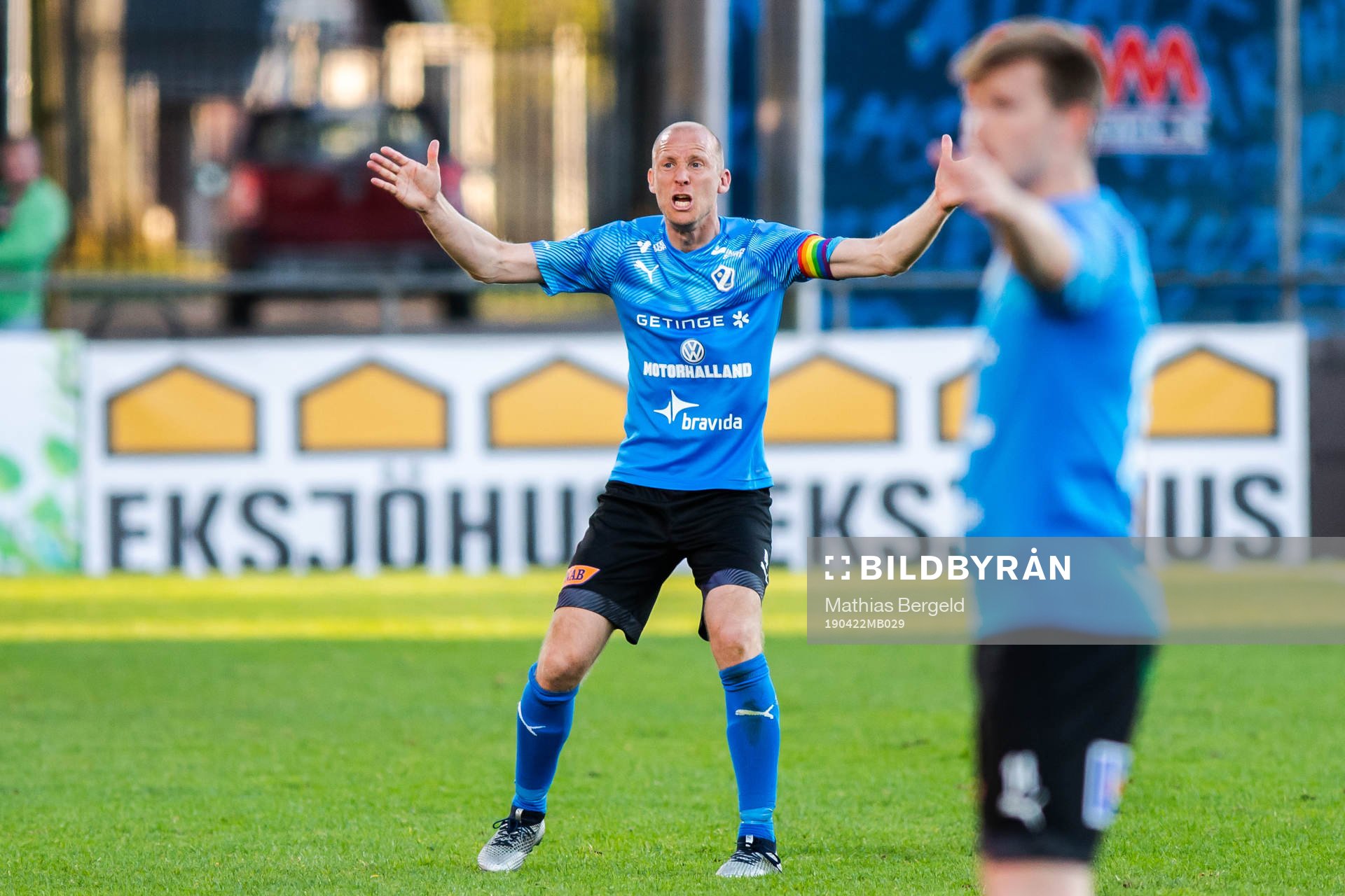 Halmstads Andreas Johansson reagerar