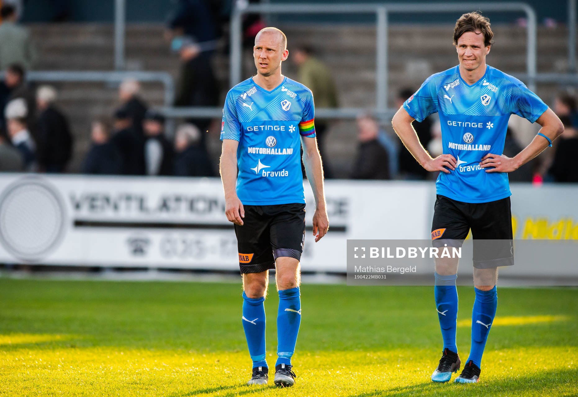 Halmstads Andreas Johansson och Alexander Berntsson deppar