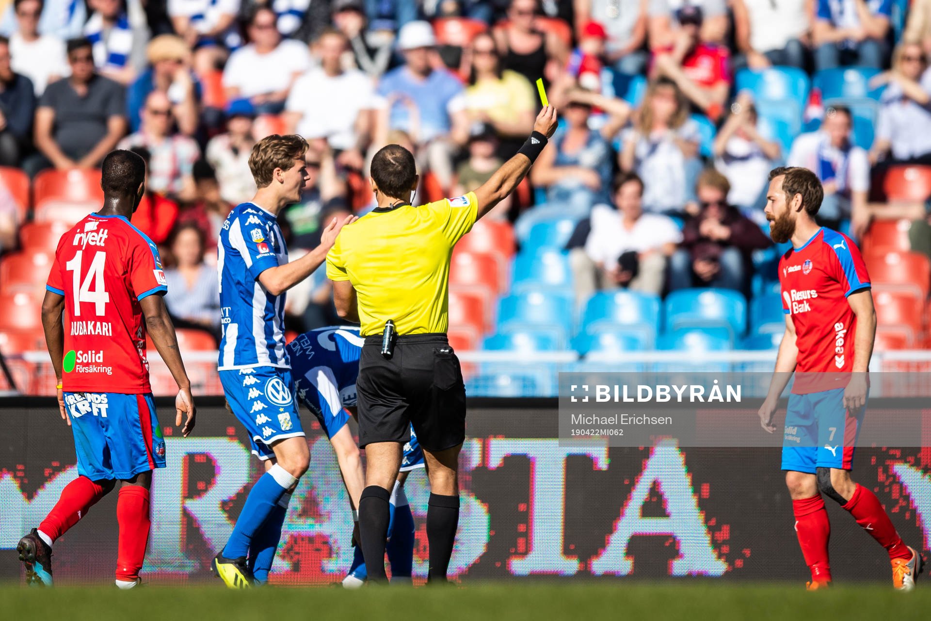 Helsingborgs Anders Randrup tilldelas en varning