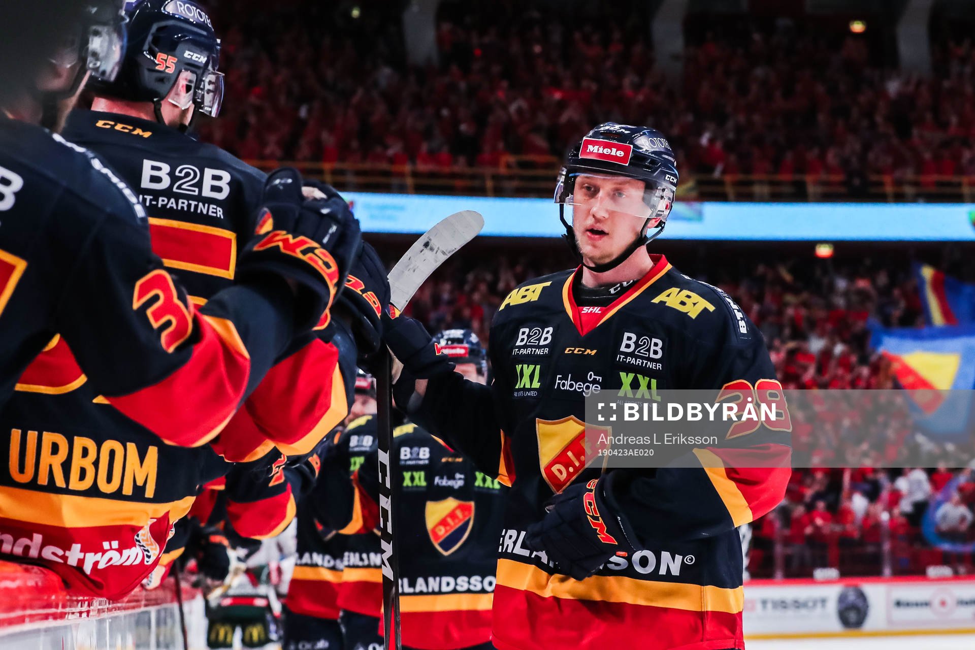 Djurgårdens Olle Alsing jublar