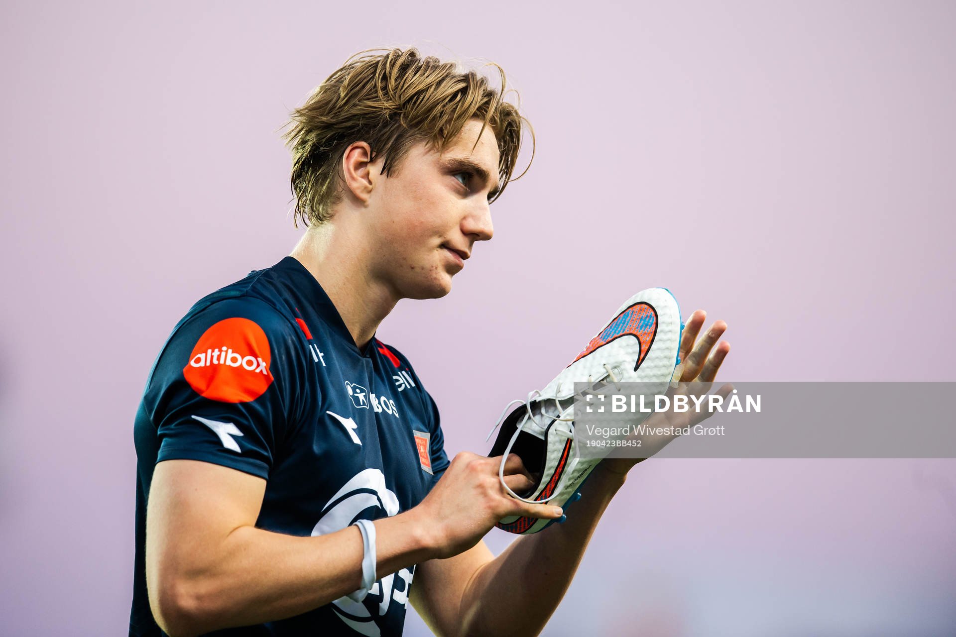 Kristian Thorstvedt of Viking looks dejected