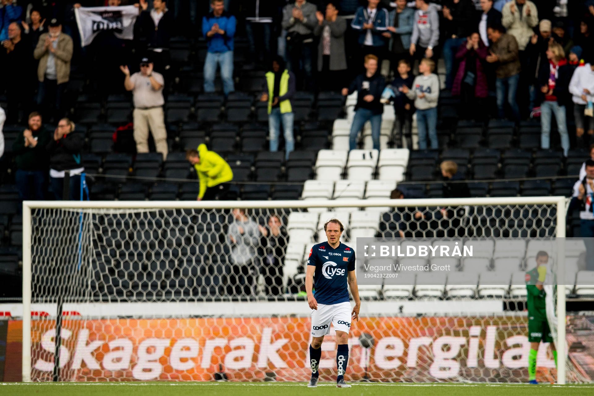 Rolf Daniel Vikstøl of Viking looks dejected