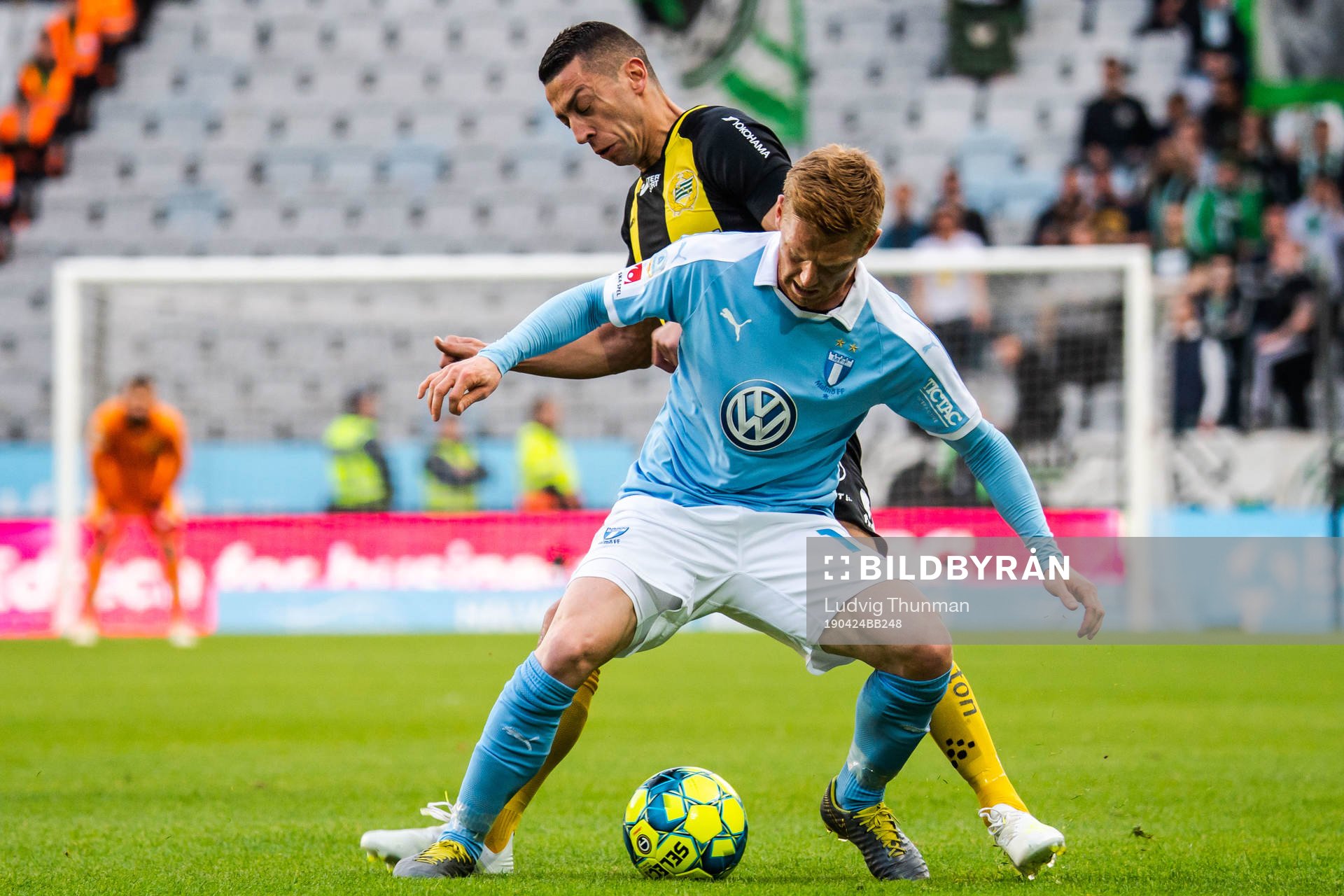Hammarbys Nikola Djurdjic och Malmö FFs Anders Christiansen