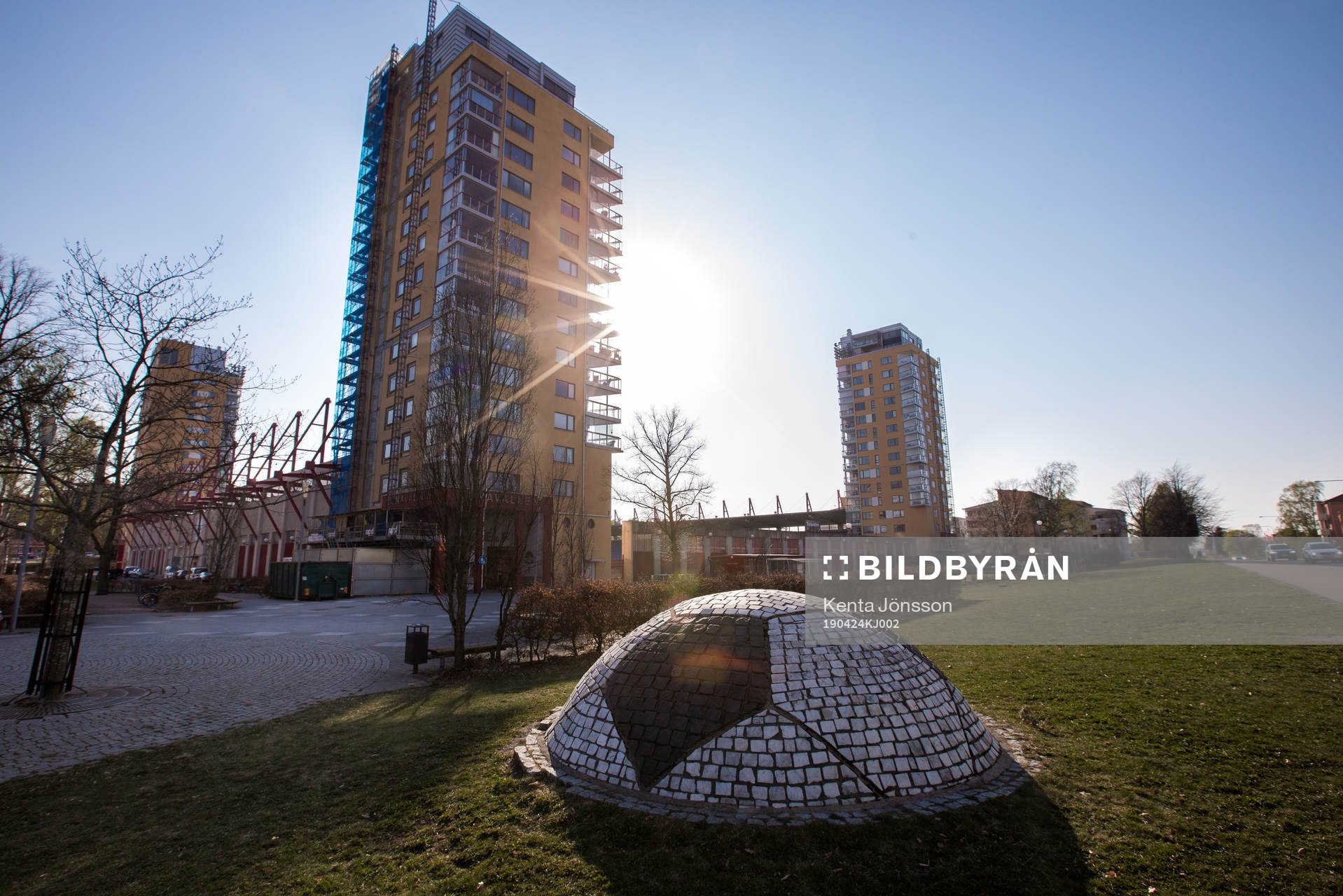 Exteriör av Tunavallen