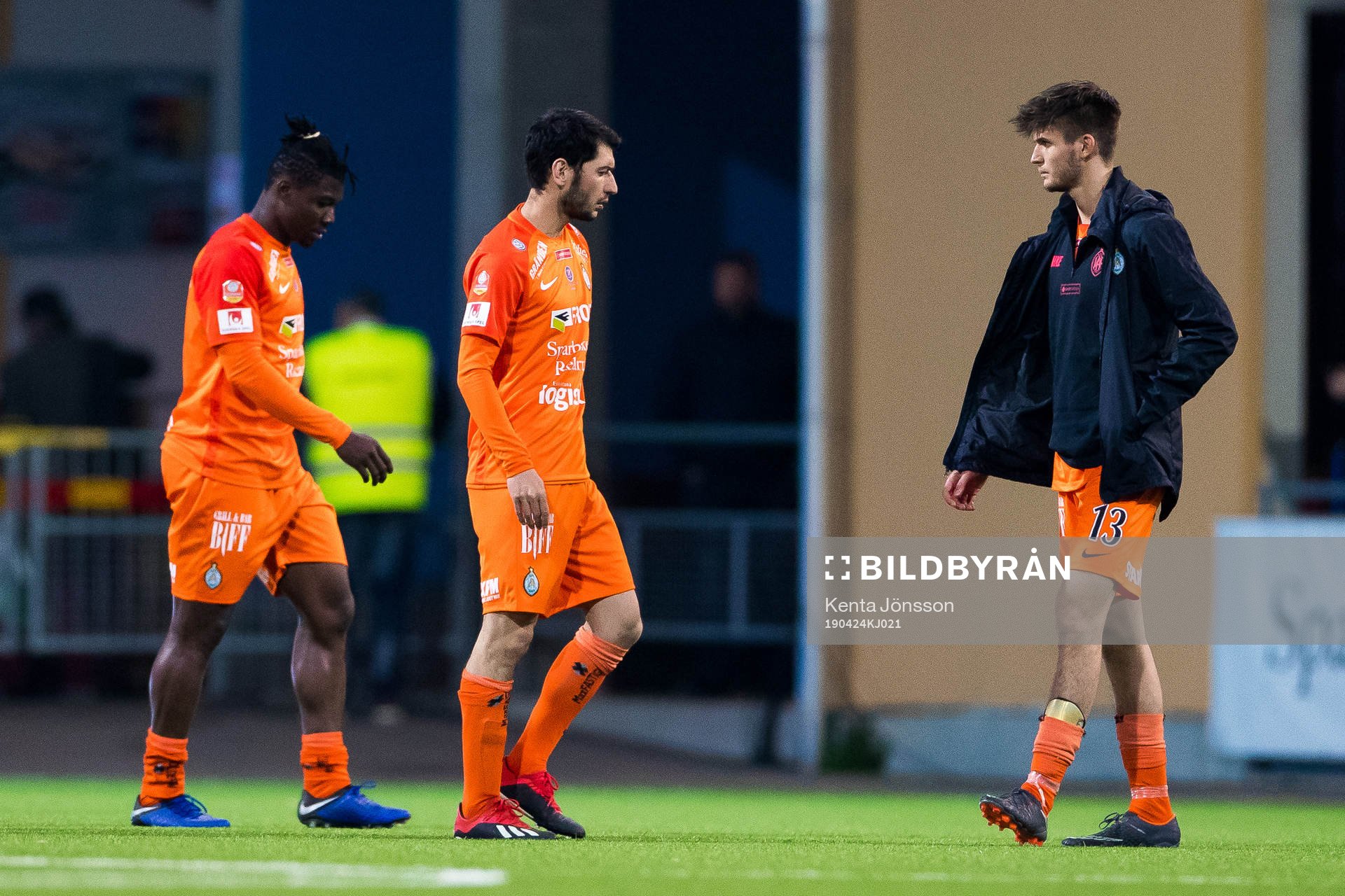 AFC Eskilstunas Samuel Nnamani , Anel Rashkaj och Wilhelm