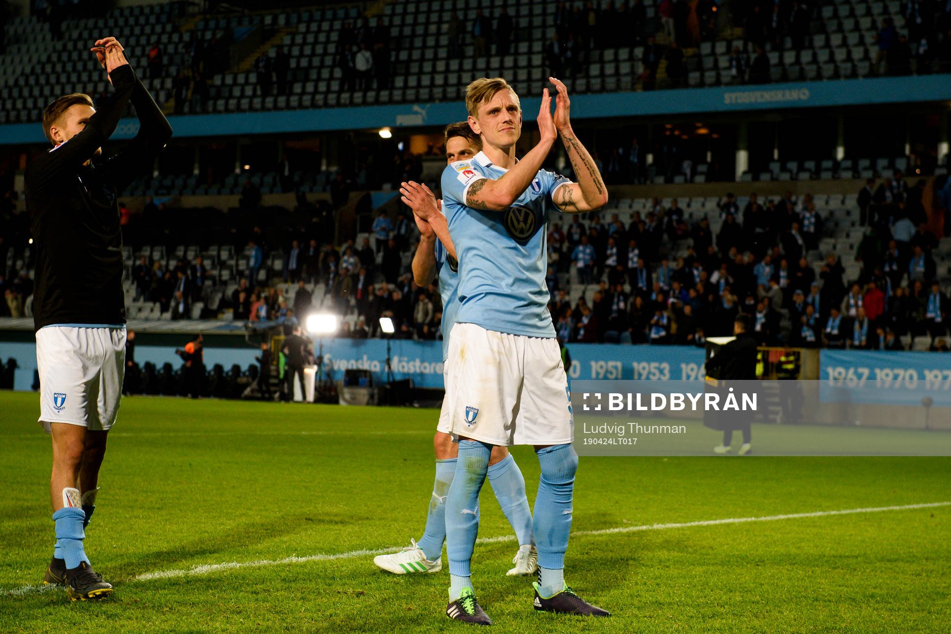 Malmö FFs Sören Rieks tackar publiken