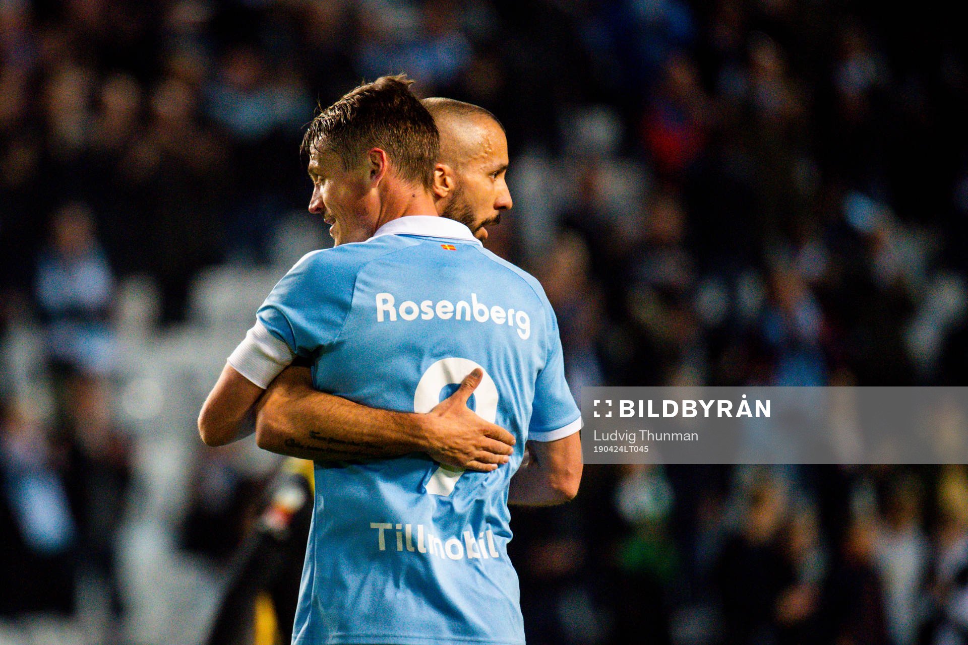 Malmö FFs Markus Rosenberg kramar om Guillermo Molins