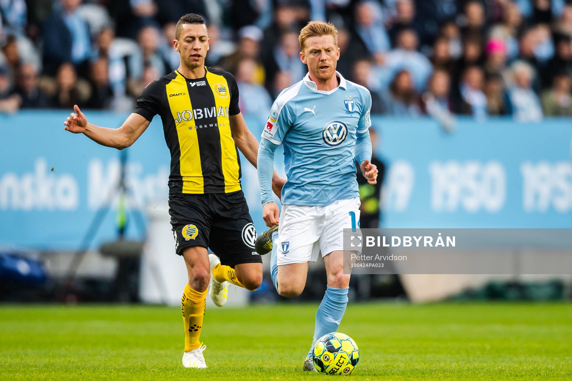 Malmö FFs Anders Christiansen och Hammarbys Nikola Djurdjic