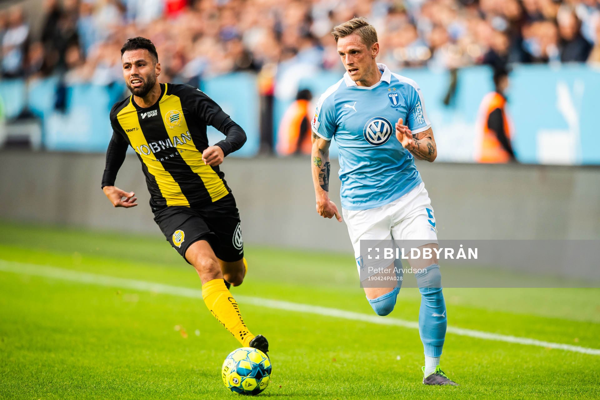 Malmö FFs Sören Rieks och Hammarbys Imad Khalili
