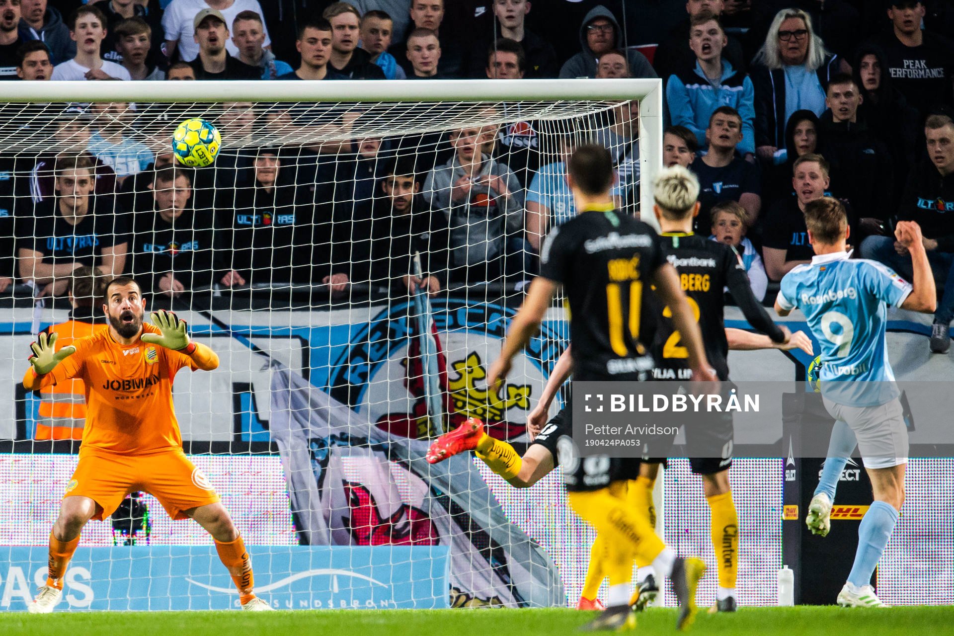 Malmö FFs Markus Rosenberg gör 4-1 bakom Hammarbys