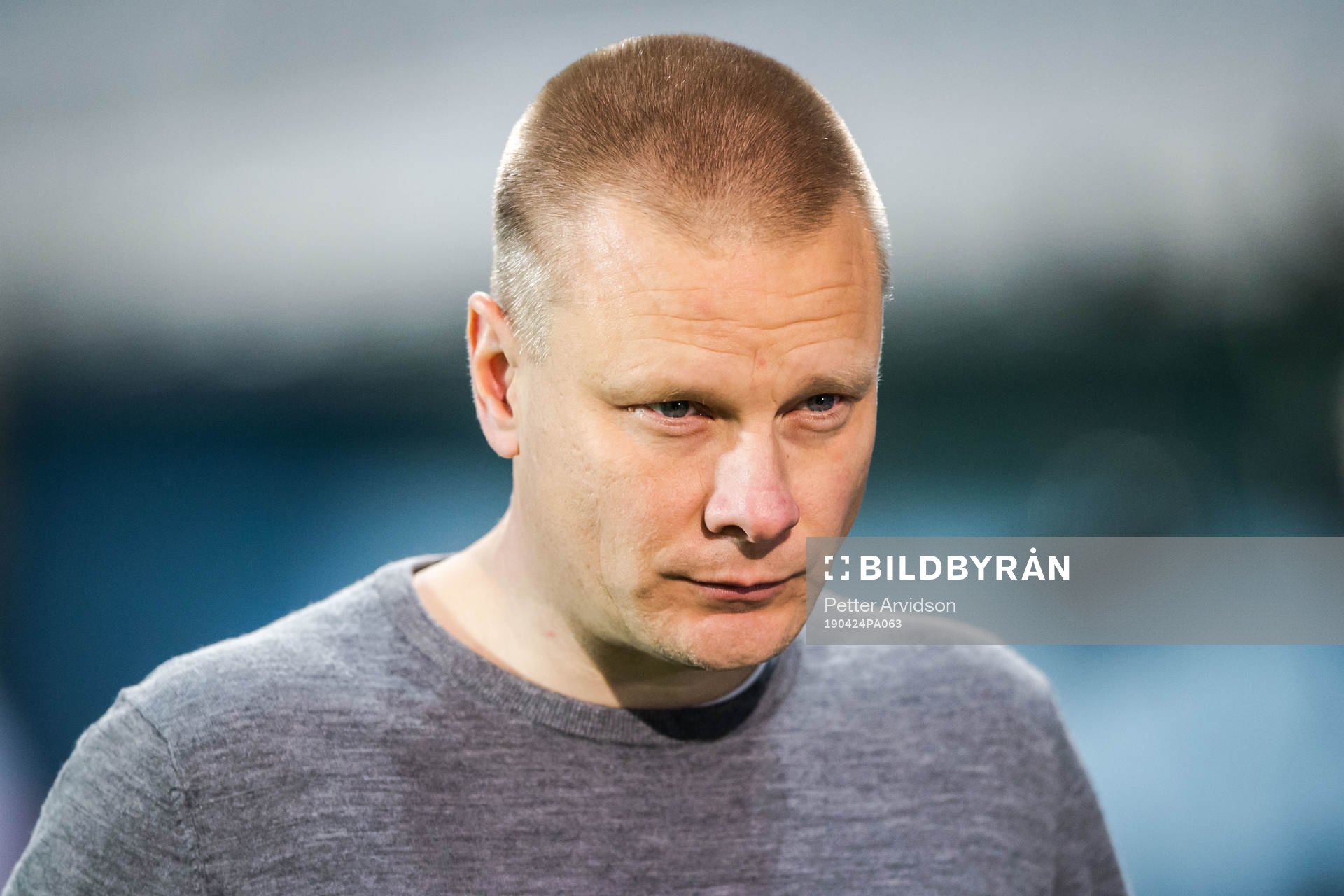 Hammarbys tränare Stefan Billborn deppar