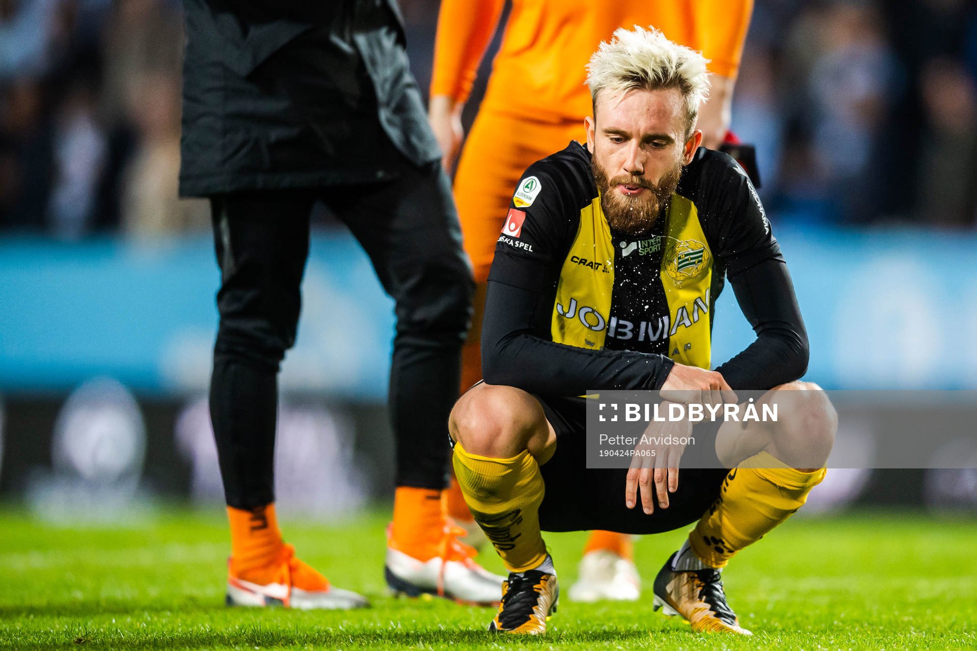 Hammarbys Simon Sandberg deppar