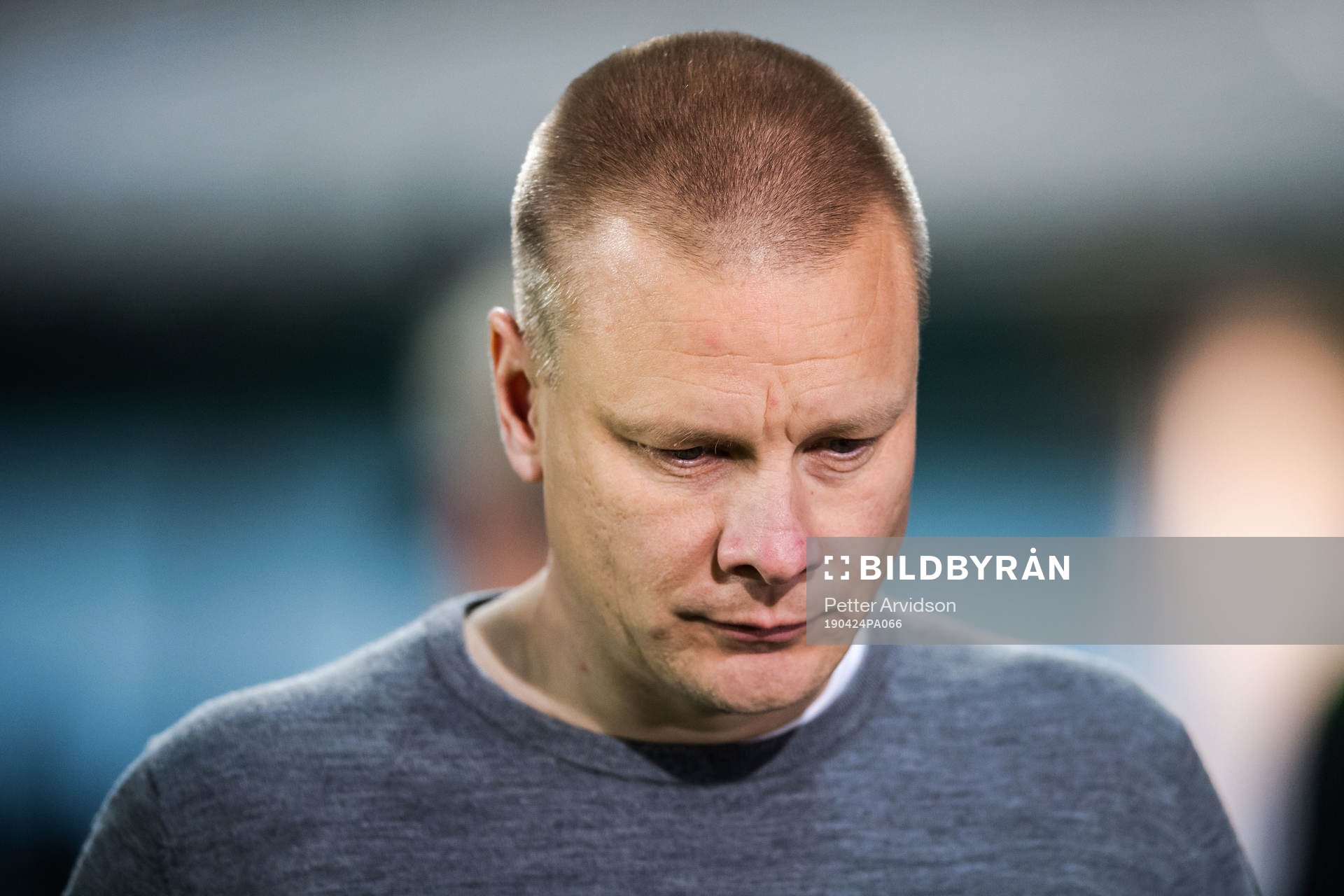 Hammarbys tränare Stefan Billborn deppar