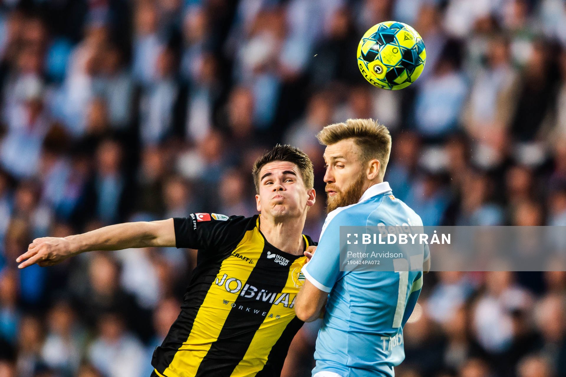 Hammarbys Vidar Örn Kjartansson och Malmö FFs Rasmus