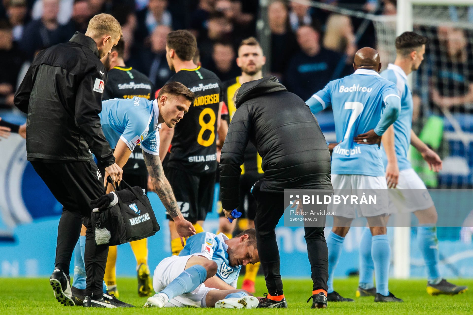 Malmö FFs Markus Rosenberg har ont
