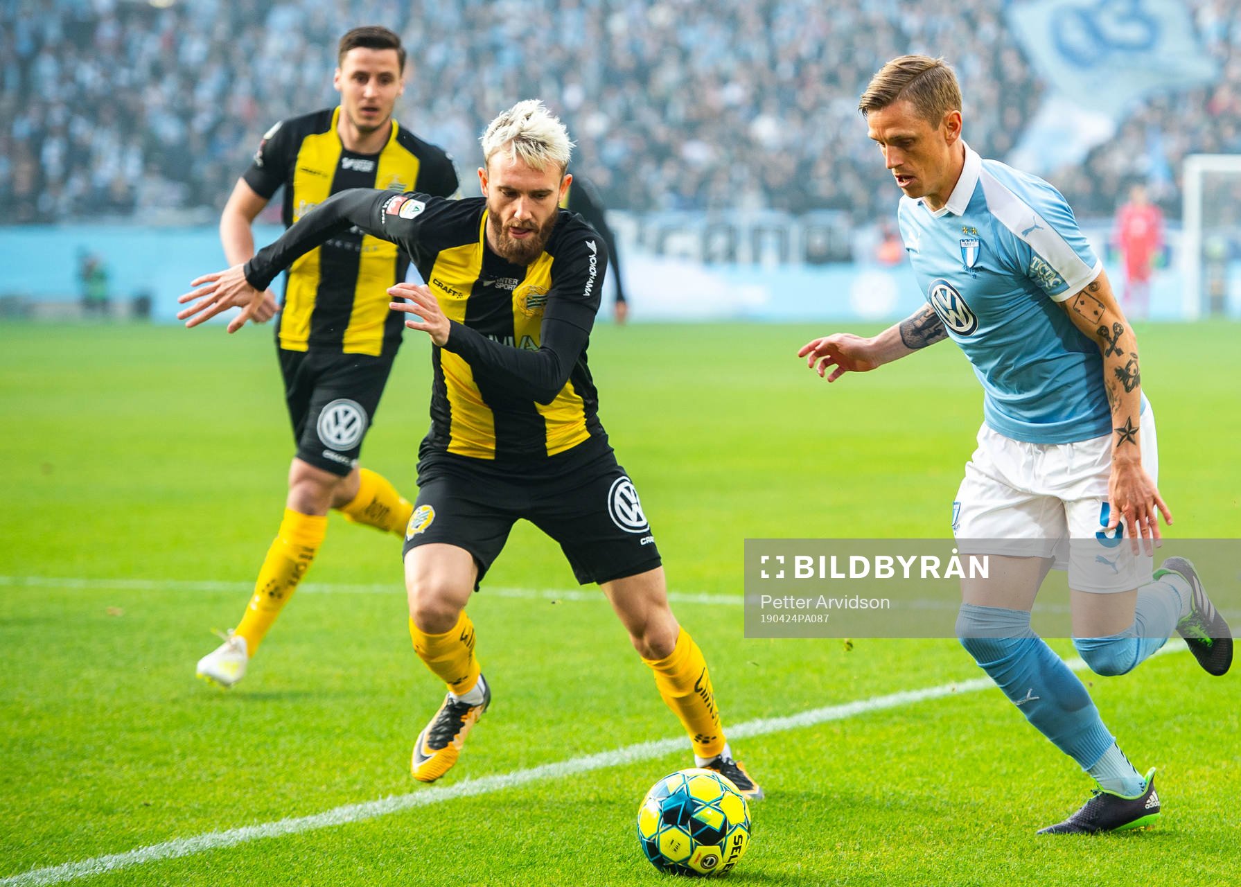 Hammarbys Simon Sandberg och Malmö FFs Sören Rieks