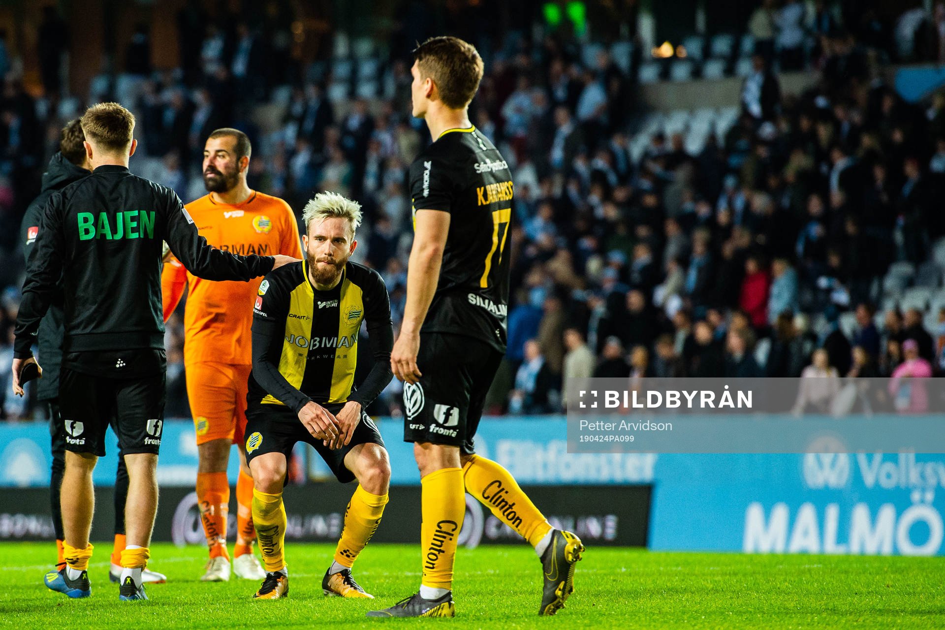 Hammarbys Simon Sandberg deppar