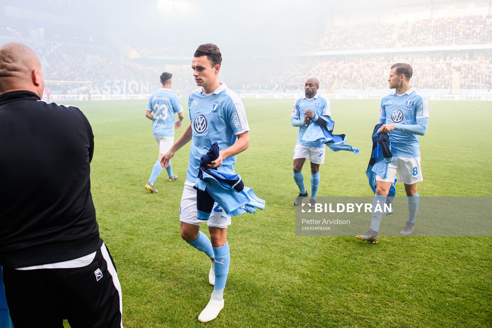 Malmö FFs Andreas Vindheim, Fouad Bachirou och Arnór