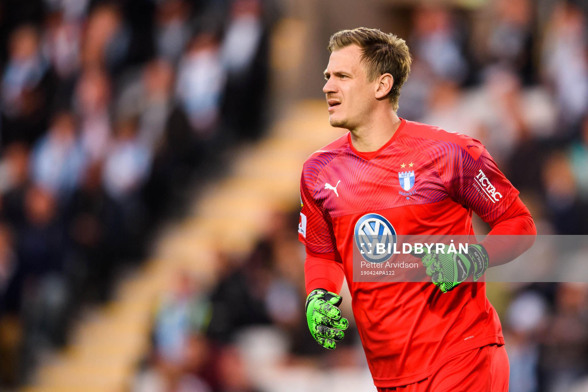 Malmö FFs målvakt Johan Dahlin