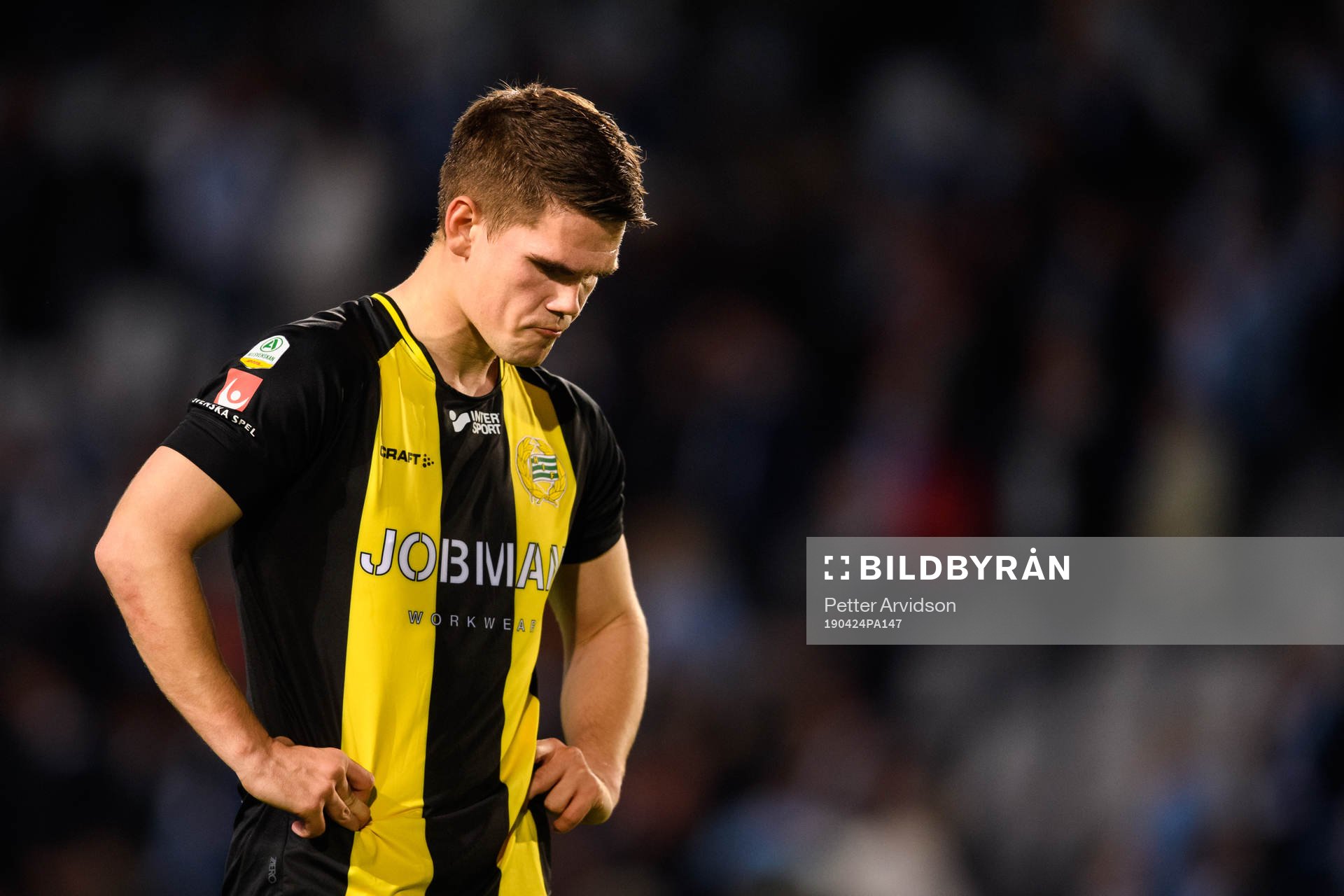 Hammarbys Vidar Örn Kjartansson deppar