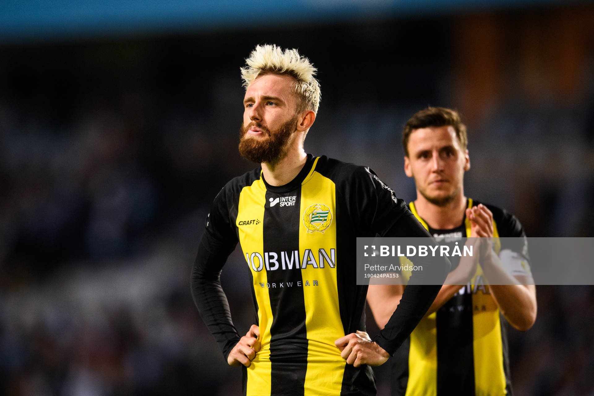 Hammarbys Simon Sandberg deppar