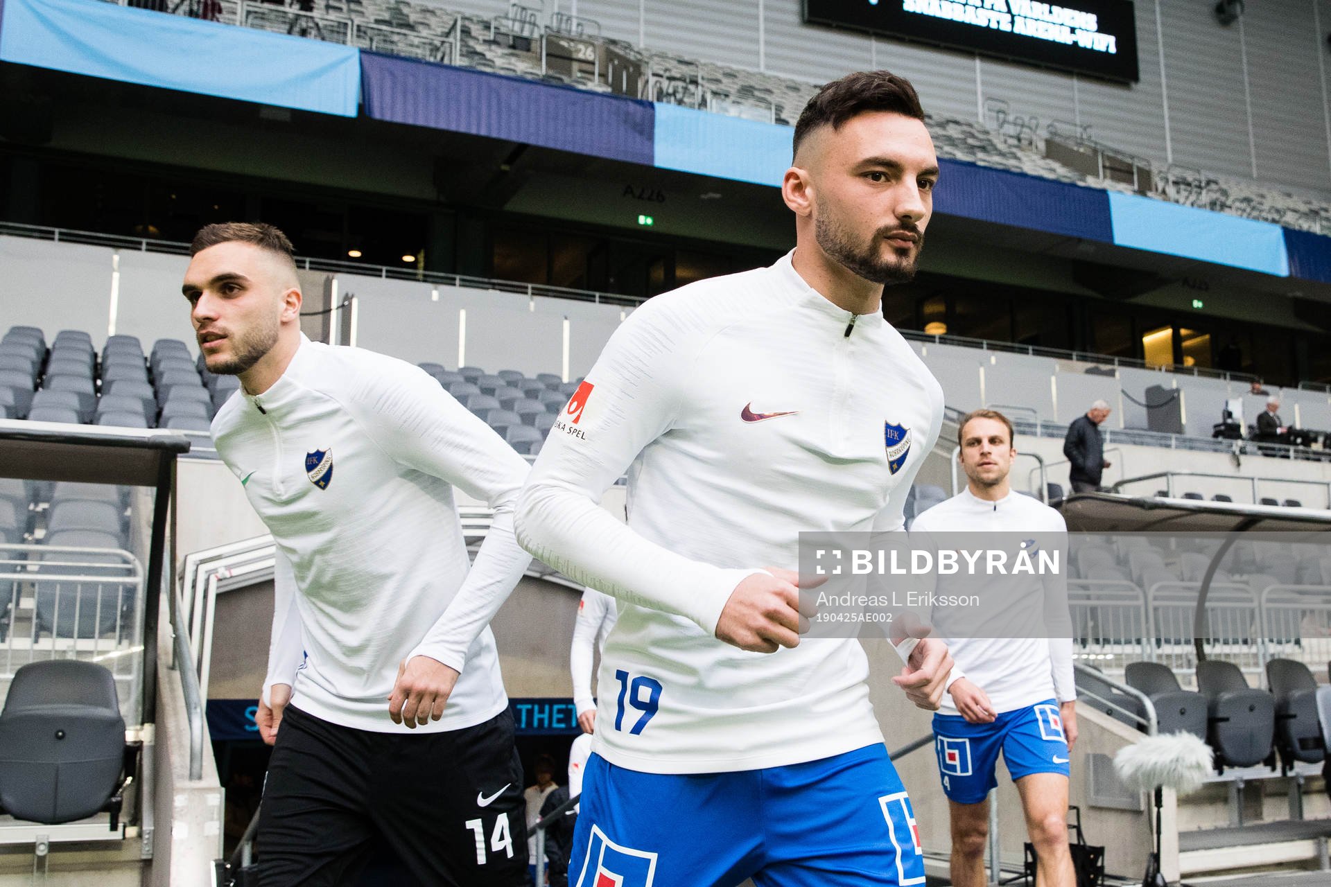 IFK Norrköpings Egzon Binaku och Sead Haksabanovic på
