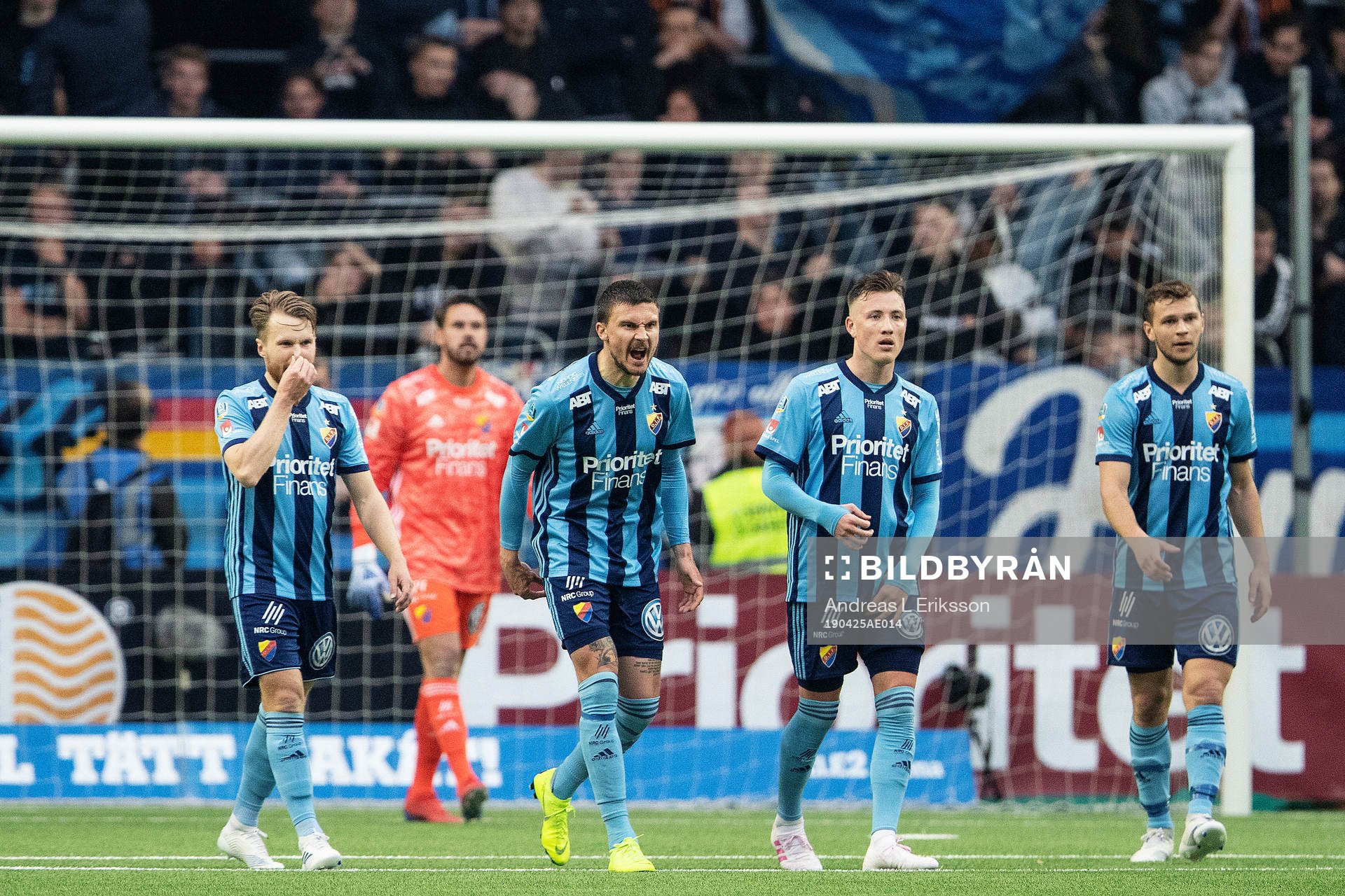 Djurgårdens Jacob Une Larsson, Erik Berg, Fredrik Ulvestad