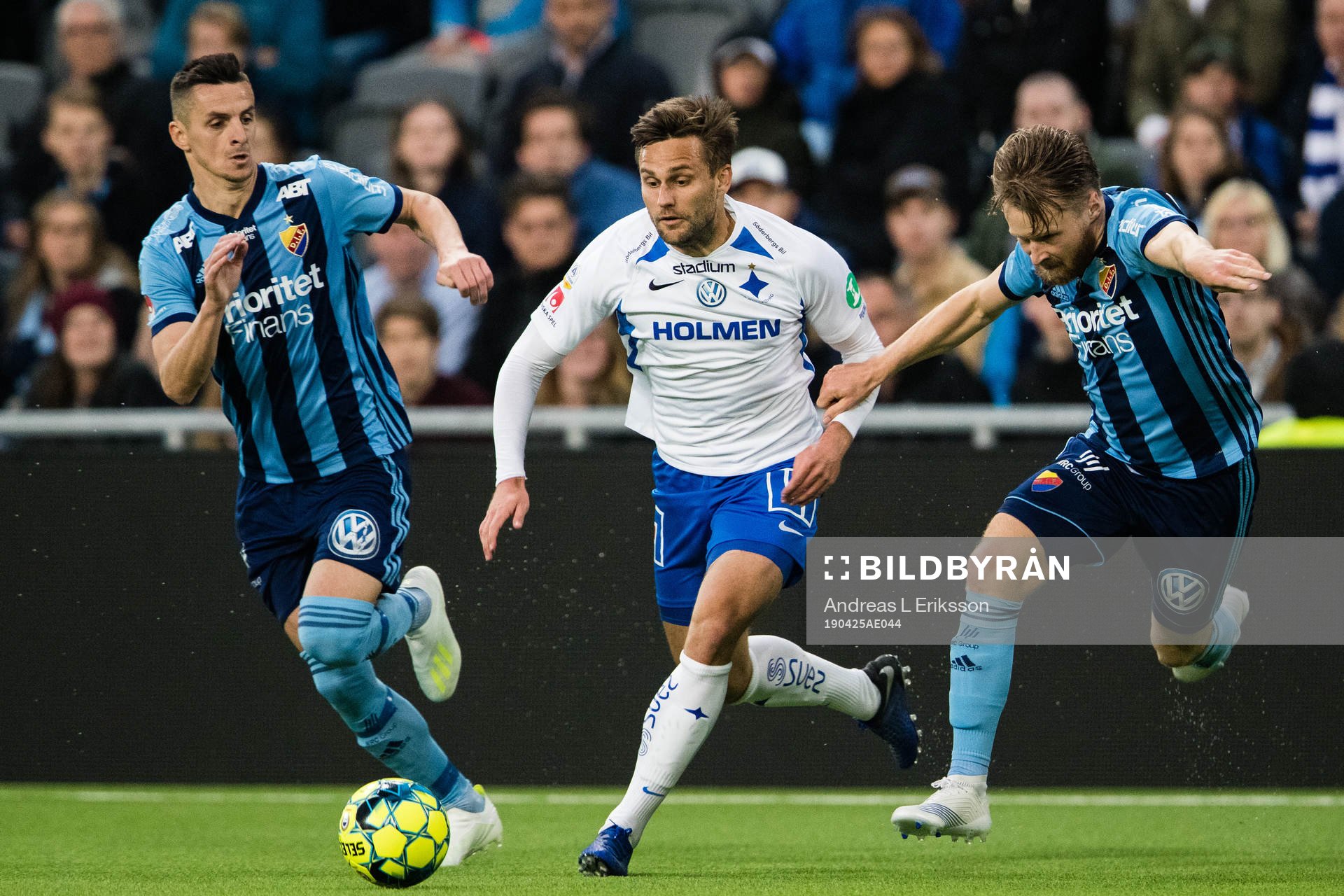 Djurgårdens Haris Radetinac och Jacob Une Larsson