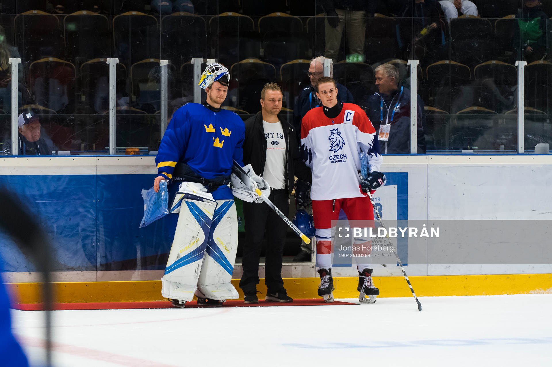 Swedens Goalkeeper Hugo Alnefelt of Sweden and The Czech