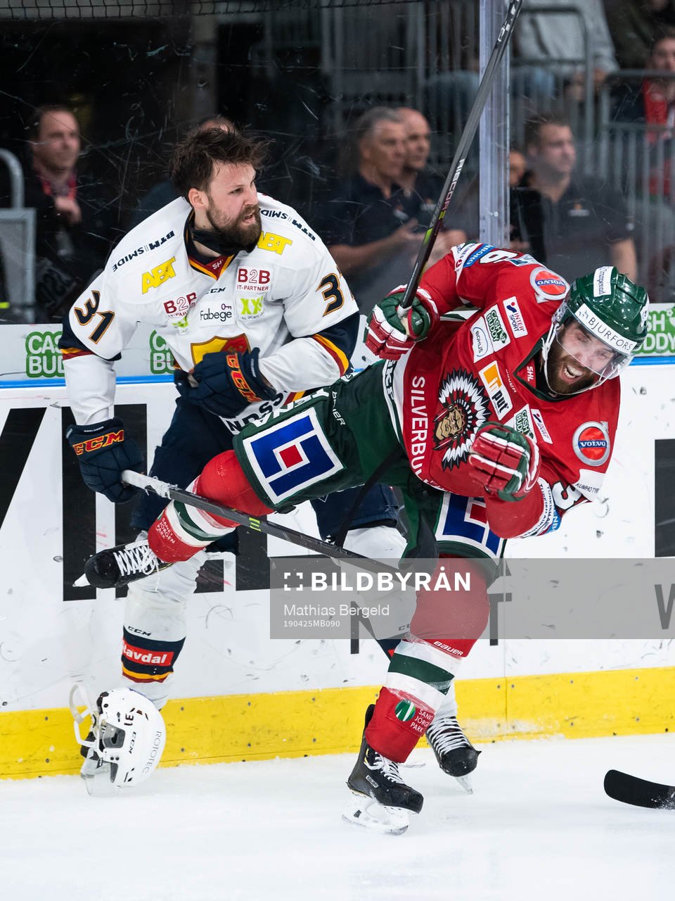 Djurgårdens Dick Axelsson utan hjälm