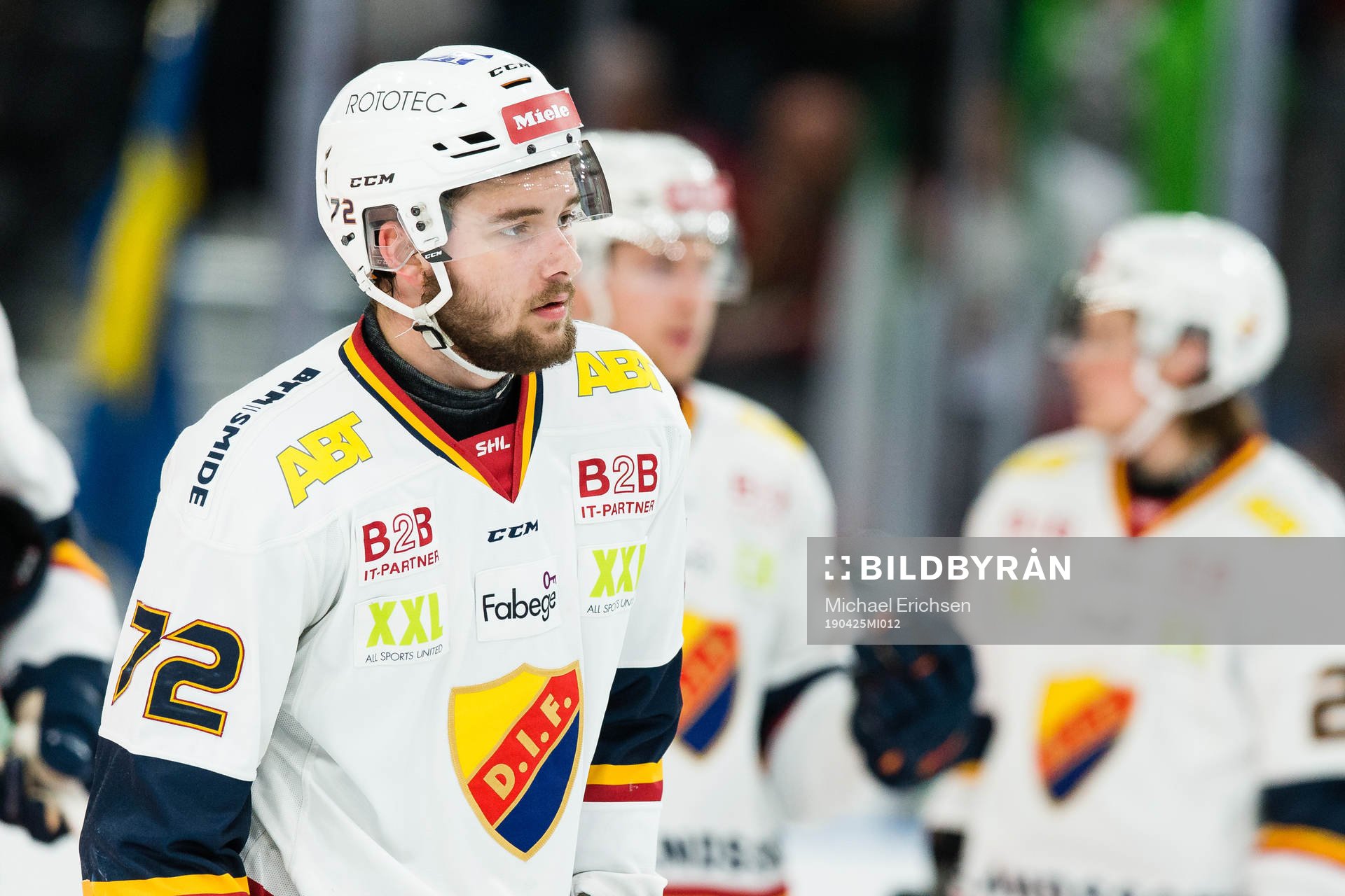 Djurgårdens Emil Bemström innan final 3 i SM-slutspelet i