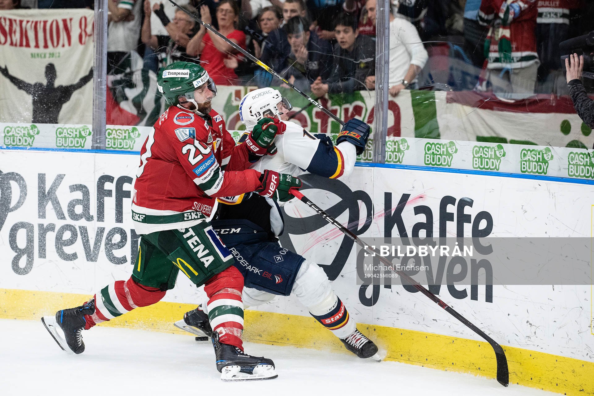 Frölundas Joel Lundqvist och Djurgårdens Petteri Wirtanen