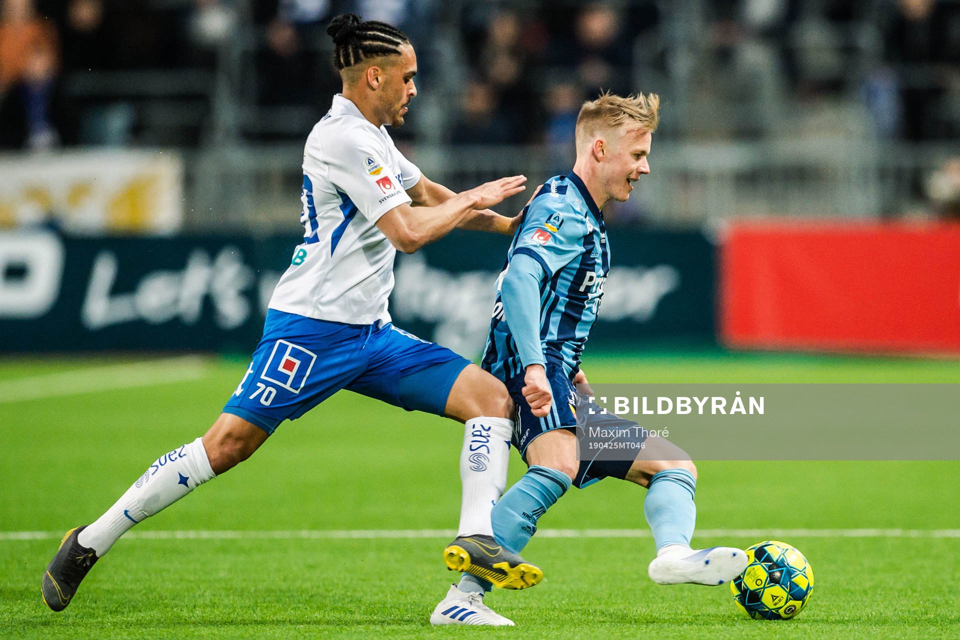 IFK Norrköpings Alexander Jakobsen och Djurgårdens Elliot