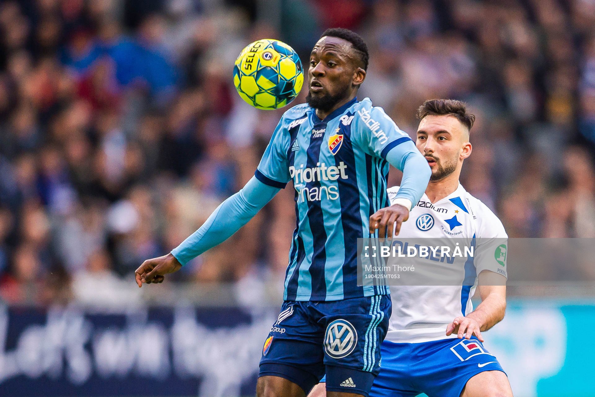 Djurgårdens Mohamed Buya Turay och IFK Norrköpings Sead