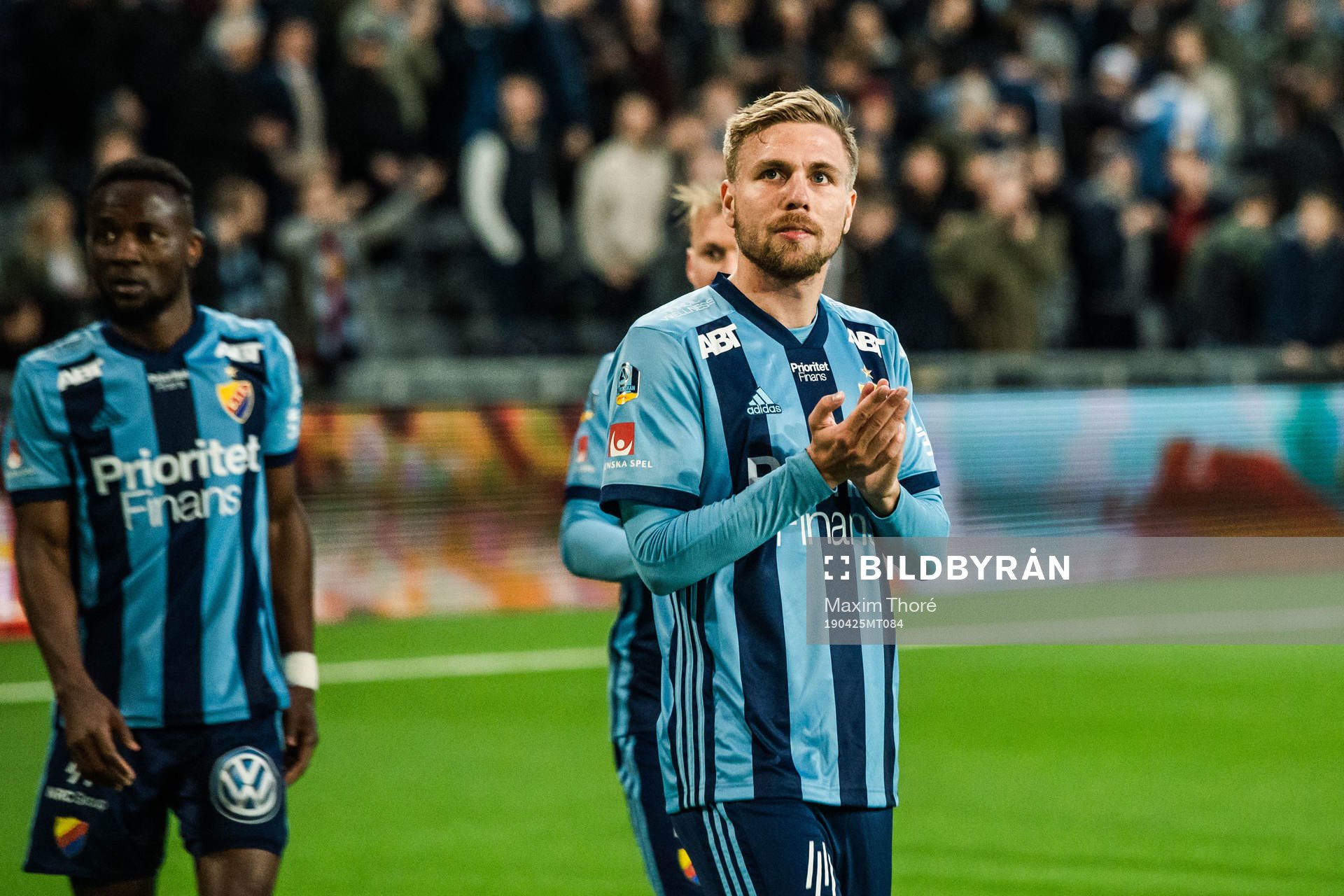 Djurgårdens Jonathan Ring tackar supportrar
