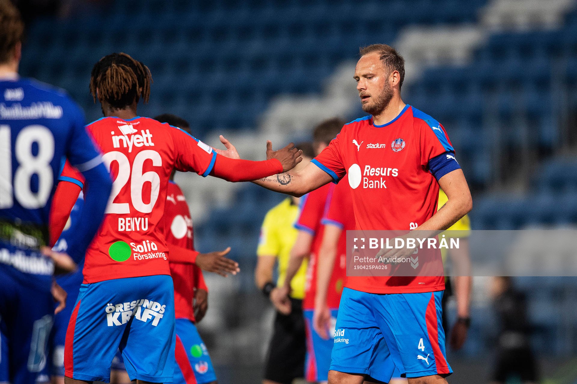 Helsingborgs Andreas Granqvist efter fotbollsmatchen i Allsvenskan mellan Helsingborg och GIF Sundsvall den 25 april 2019 i Helsingborg.