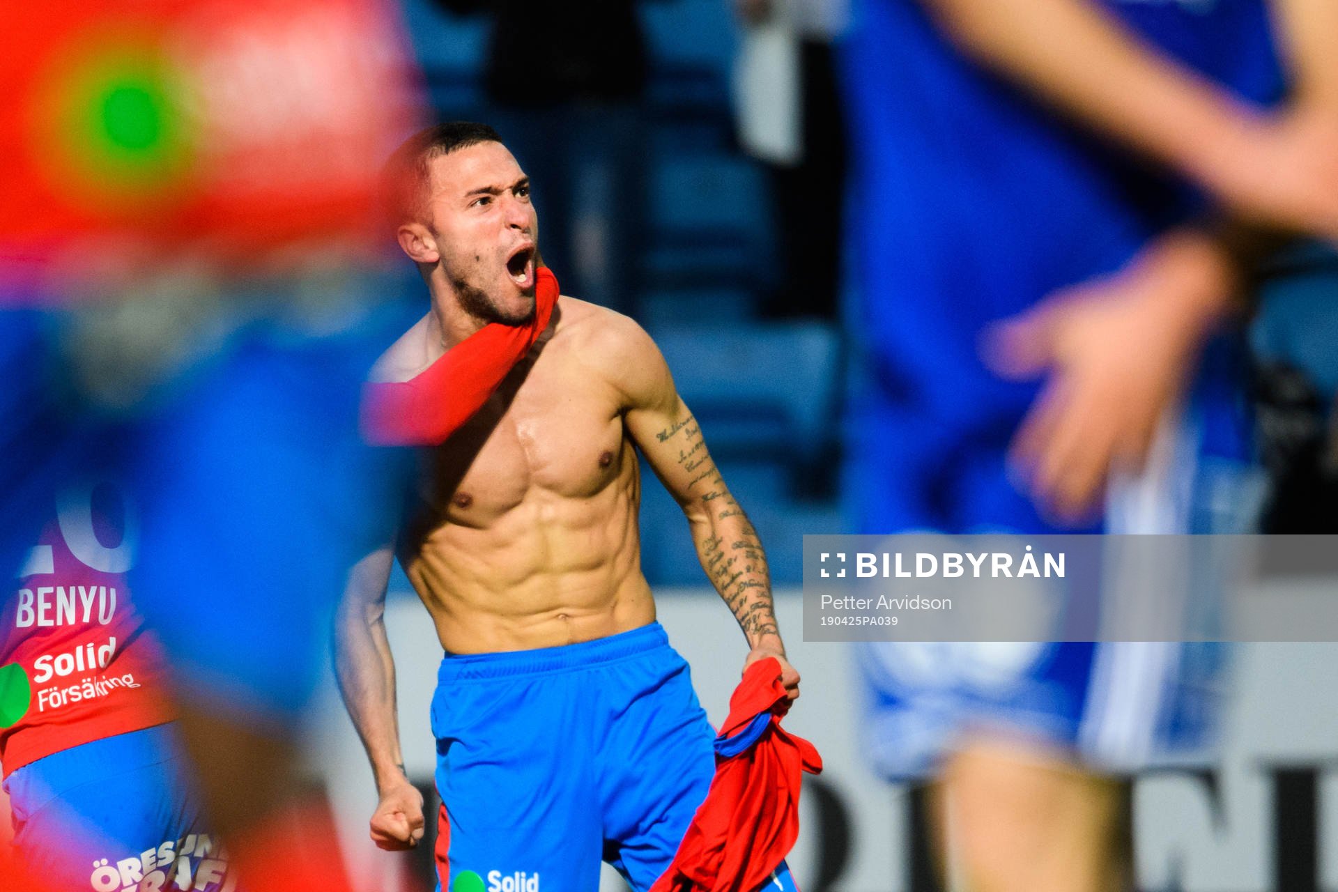Helsingborgs David Boysen jublar