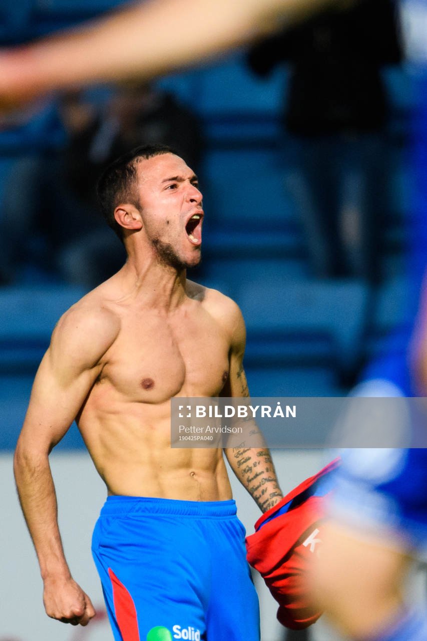 Helsingborgs David Boysen jublar