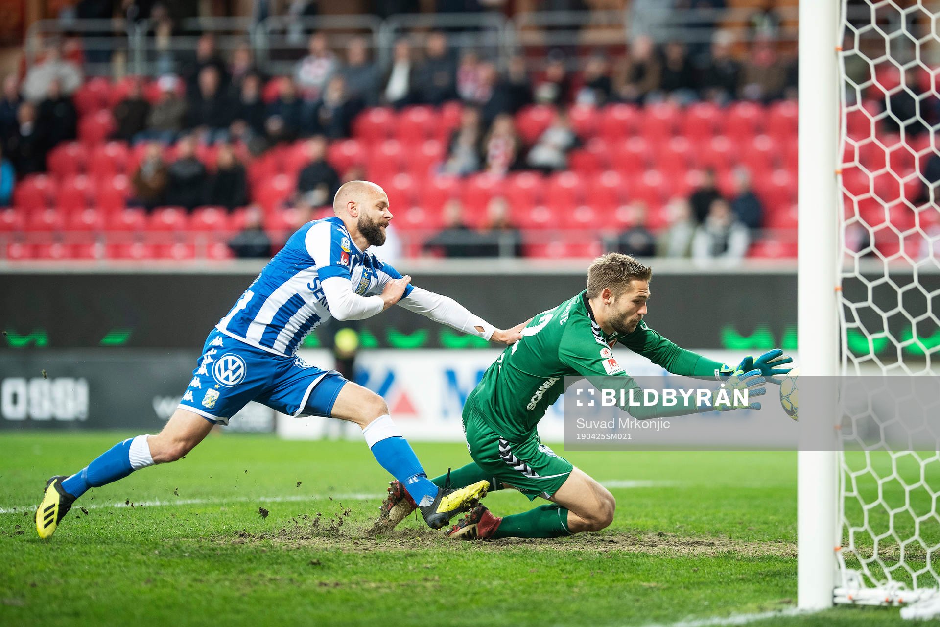 Kalmars målvakt Lucas Hägg-Johansson och IFK Göteborgs