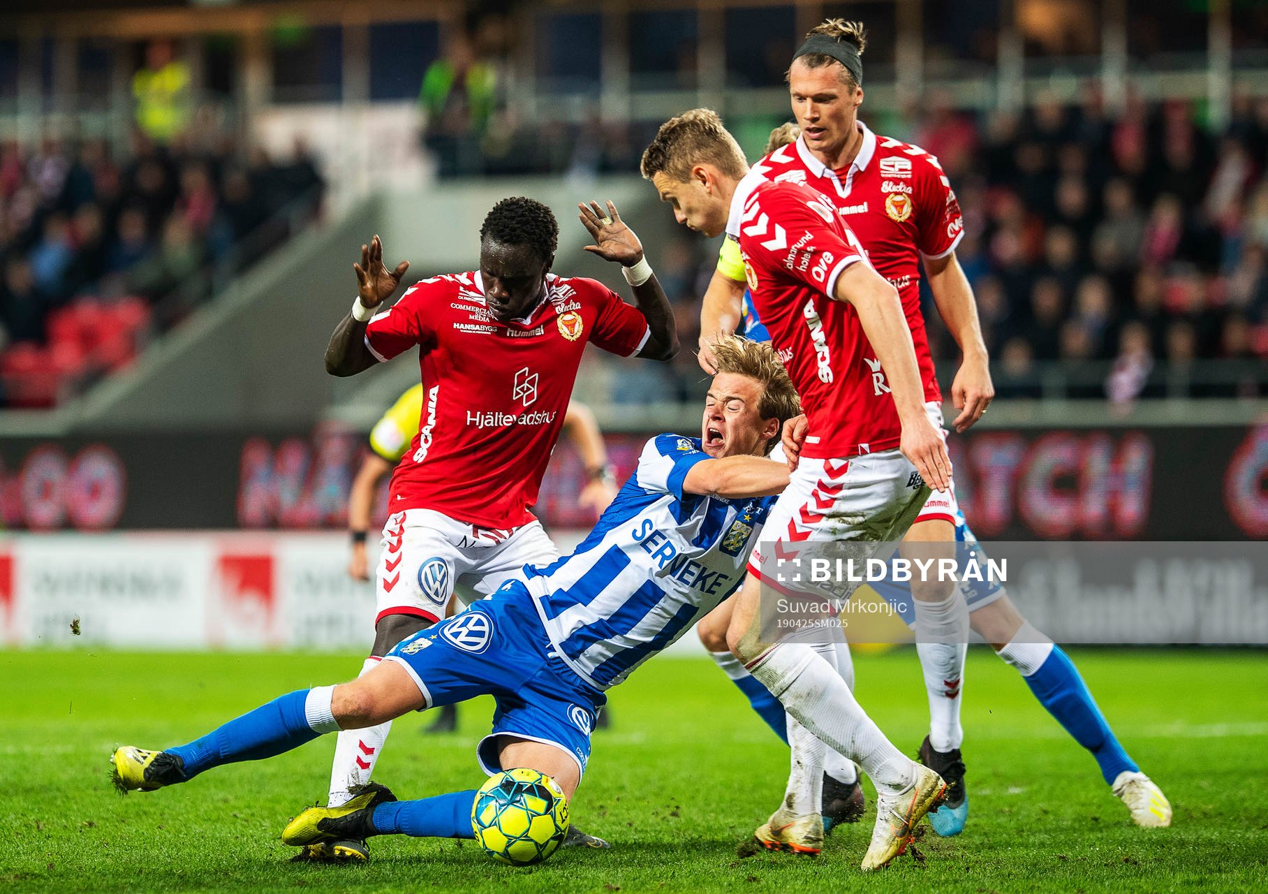 Kalmars Piotr Johansson, Papa Alioune Diouf och Viktor Elm
