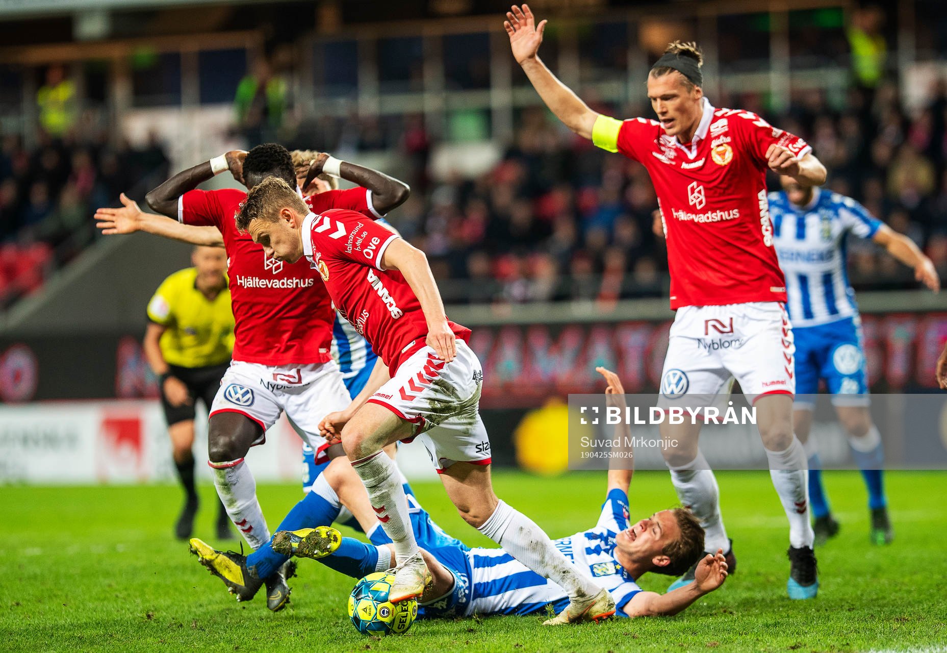 Kalmars Piotr Johansson, Papa Alioune Diouf och Viktor Elm