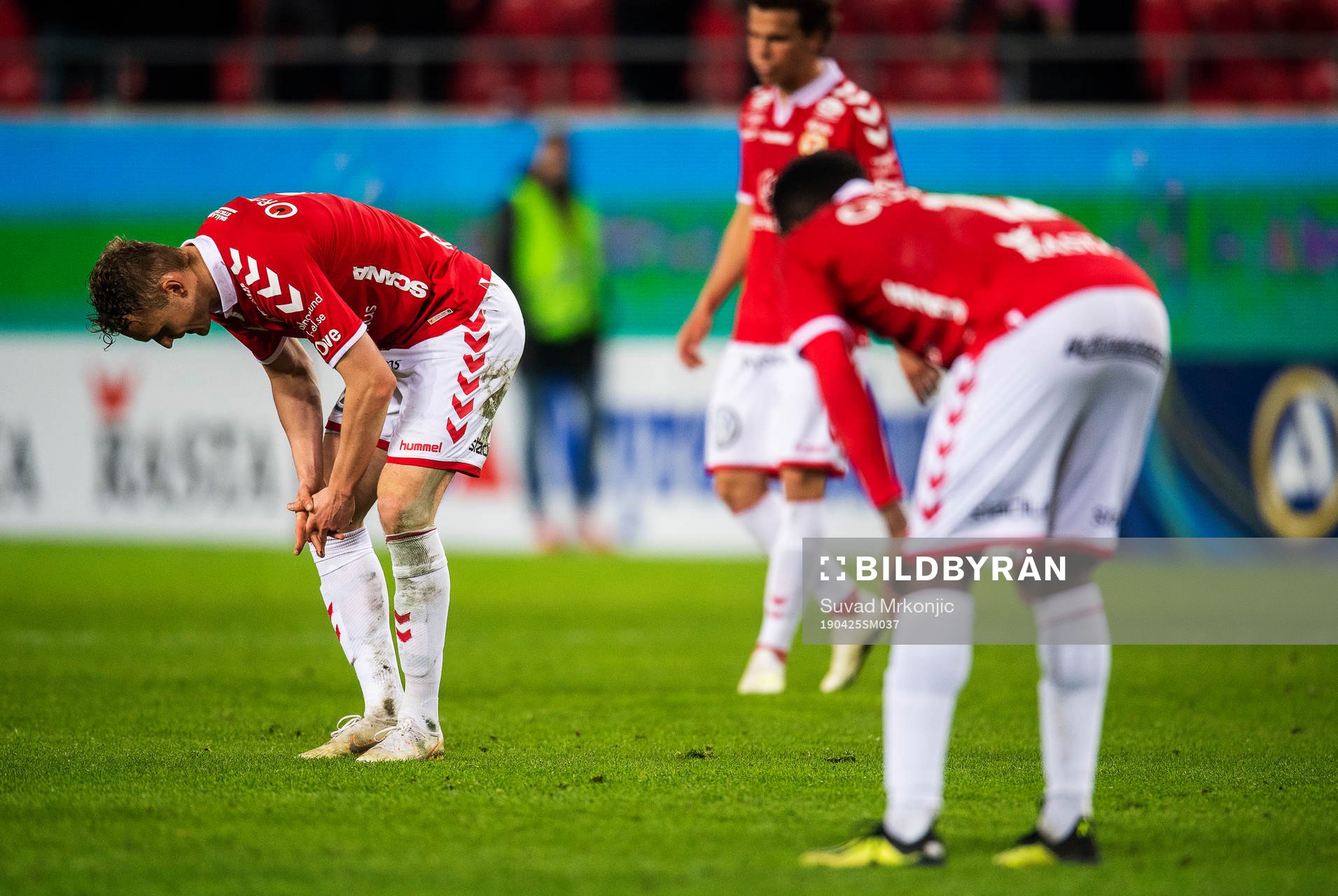 Kalmars Piotr Johansson, Chima Akas och Herman Hallberg