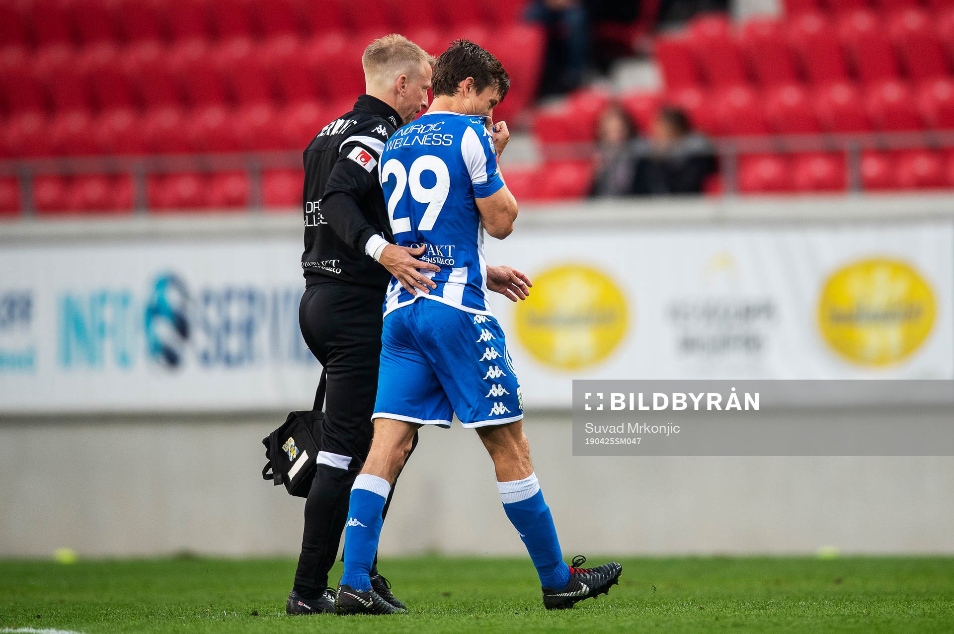 IFK Göteborgs Lasse Vibe skadade baksidan av låret och