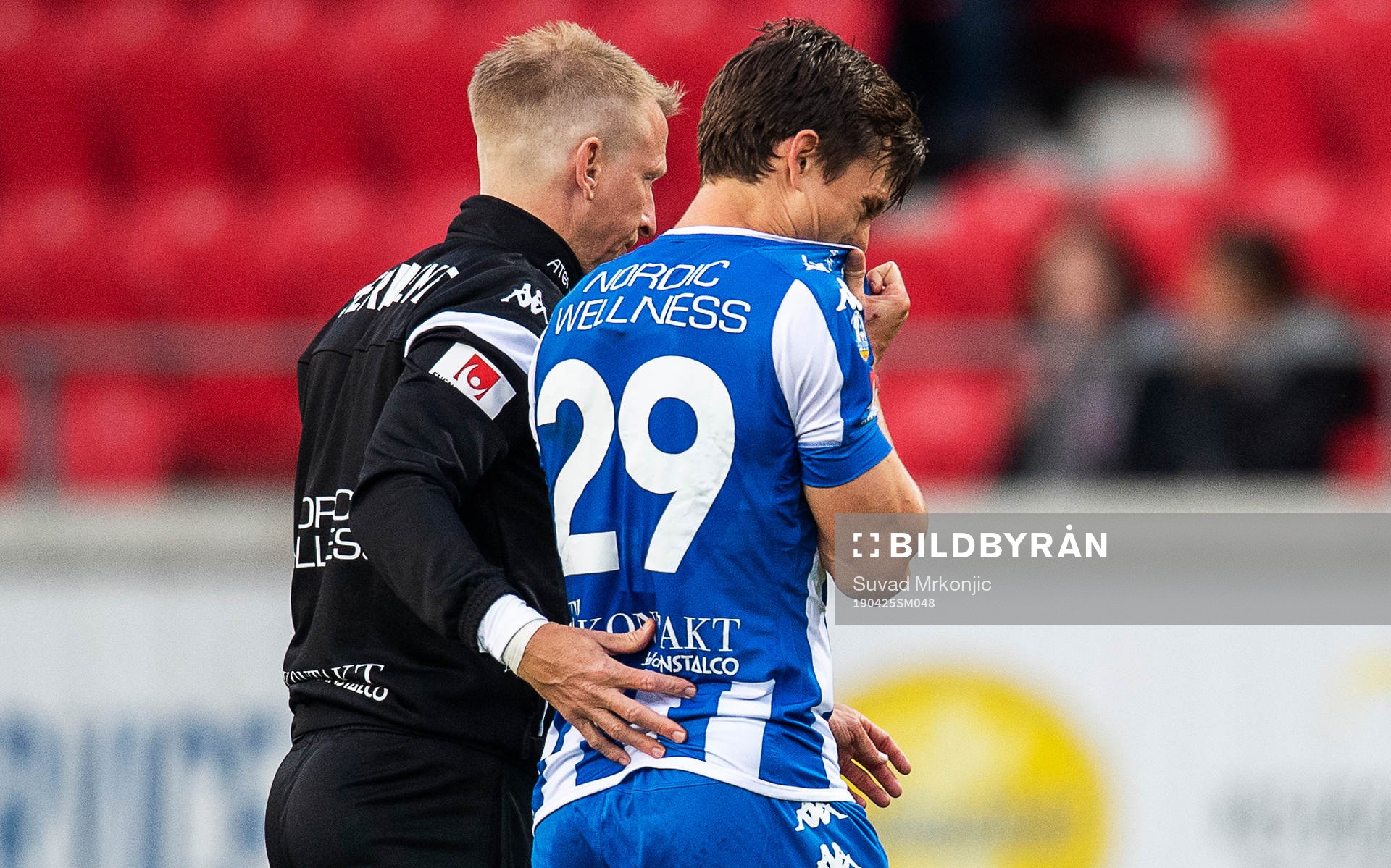 IFK Göteborgs Lasse Vibe skadade baksidan av låret och