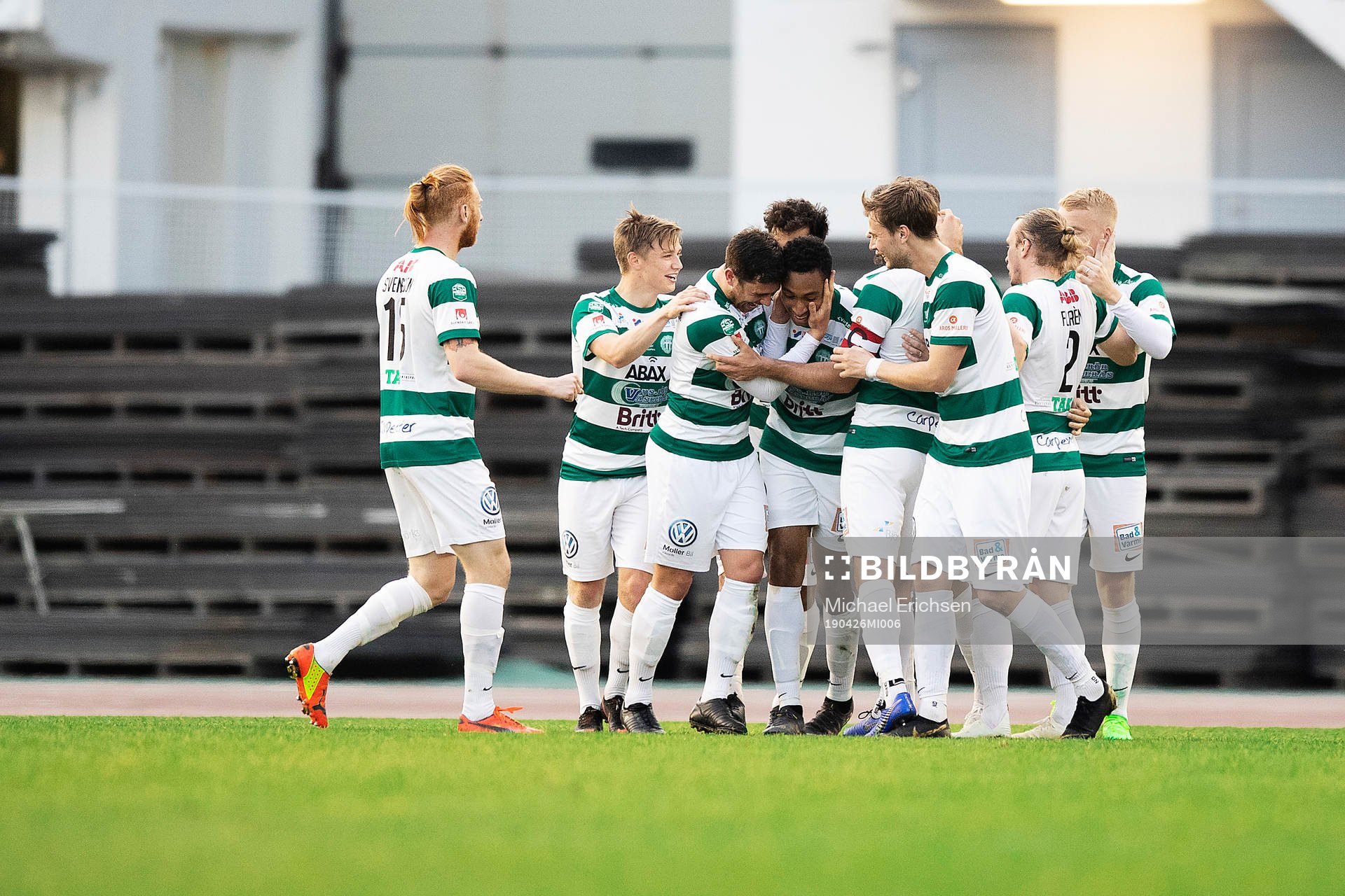 Västerås Brian Span jublar