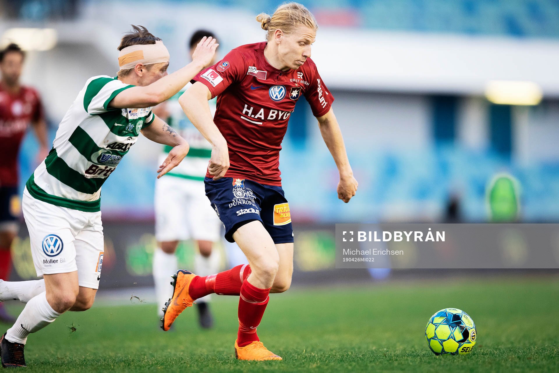 Västerås Dennis Persson och Örgrytes Gustav Ludwigson